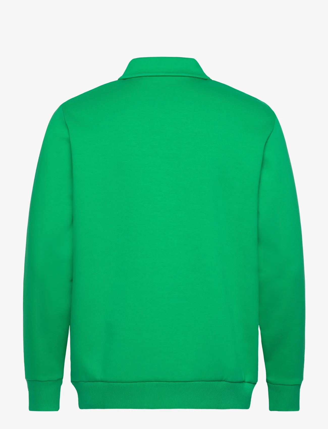 Lyle & Scott Sport - LS Logo Quarter Zip Sweatshirt - sweaters - x184 fairway green - 1