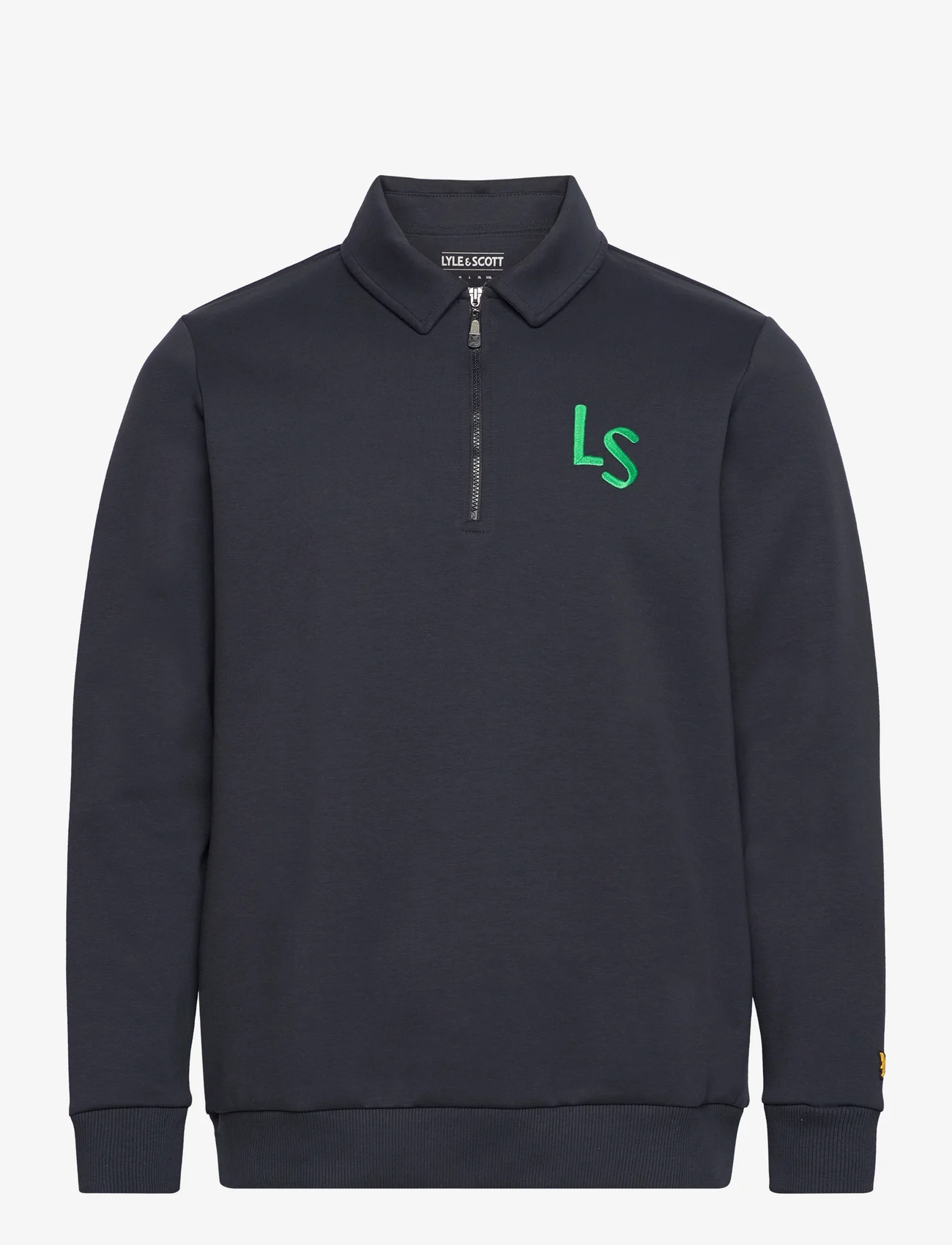 Lyle & Scott Sport - LS Logo Quarter Zip Sweatshirt - sweaters - z271 dark navy - 0