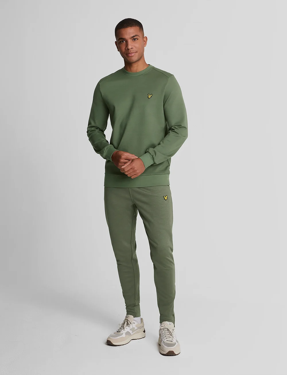 Lyle & Scott Sport - Crew Neck Fly Fleece - sweatshirts - x65 cactus green - 5