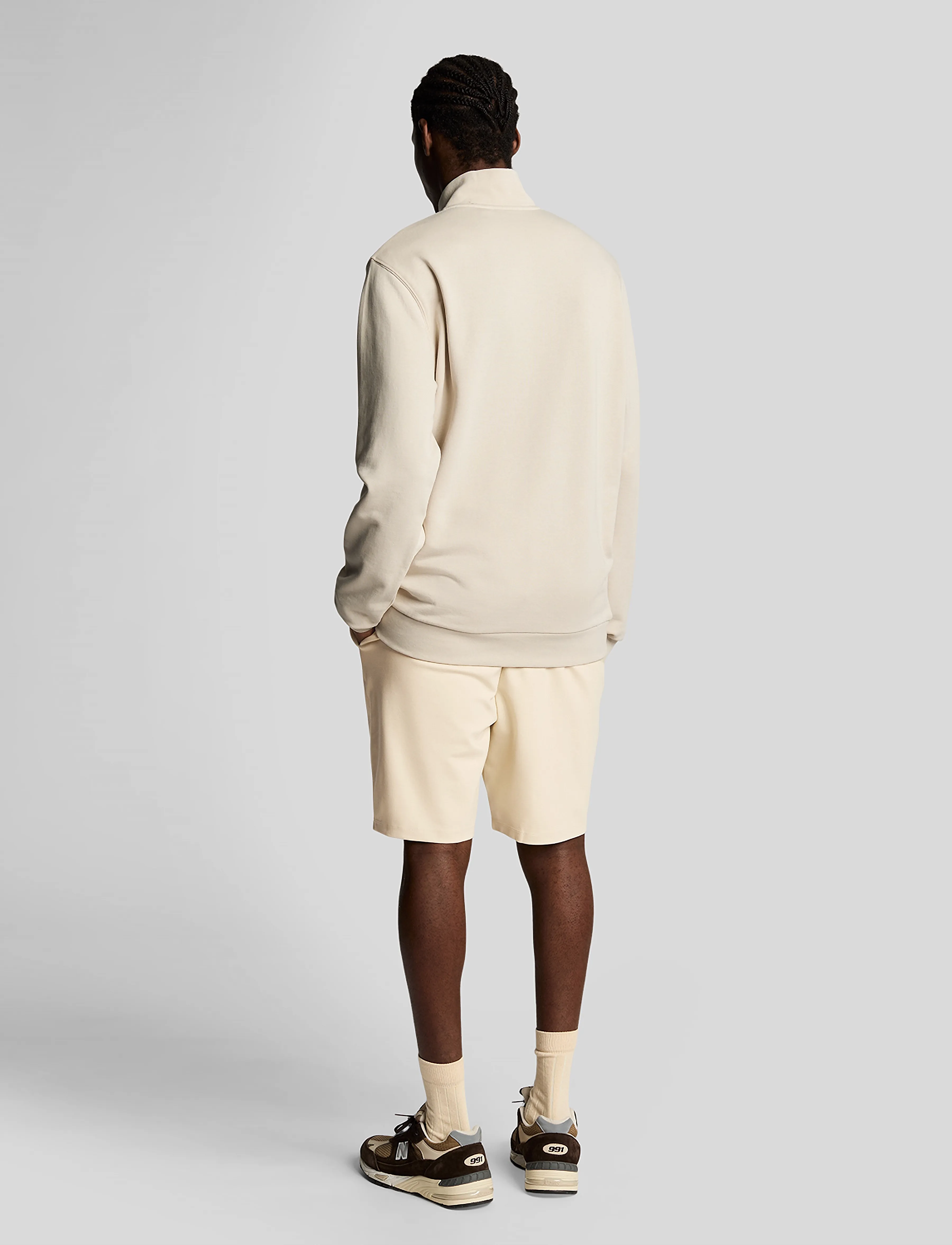 Lyle & Scott Sport - Fly Fleece Shorts - underdele - z745 sesame - 3