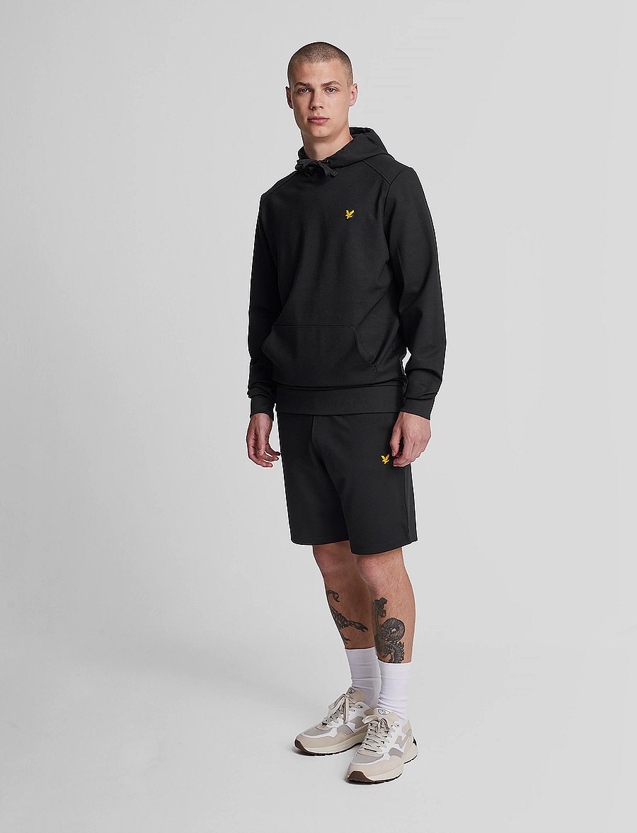 Lyle & Scott Sport - Fly Fleece Shorts - alaosat - z865 jet black - 0