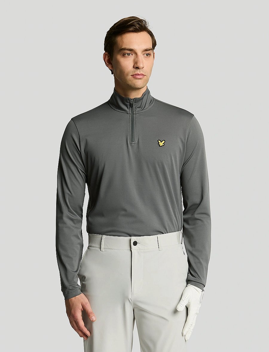 Lyle & Scott Sport - Golf Course Midlayer - w950 granite - 0
