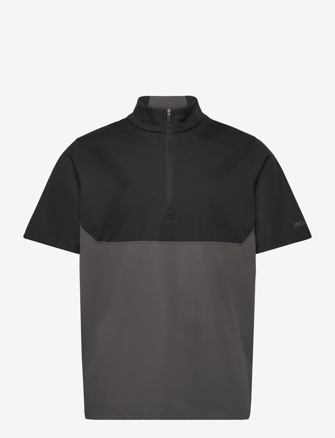 Lyle & Scott Sport - Golf Windjammer Shirt - toppe & t-shirts - x617 jet black/ granite - 0
