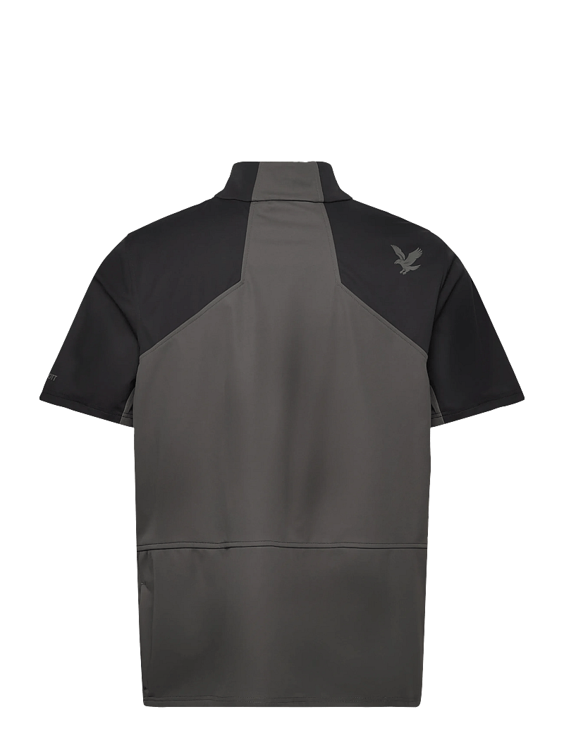 Lyle & Scott Sport - Golf Windjammer Shirt - toppar & t-shirts - x617 jet black/ granite - 1