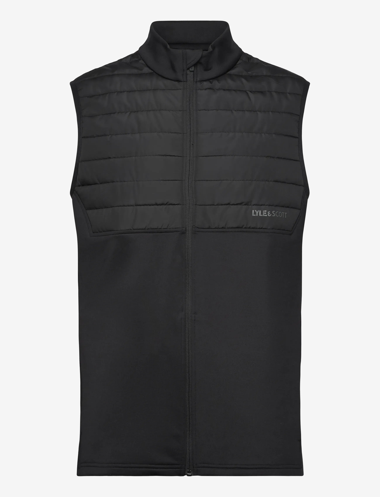 Lyle & Scott Sport - Golf Windjammer Full Zip Vest - västar - z865 jet black - 1