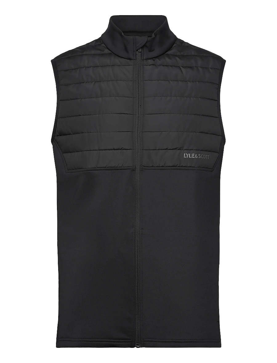 Lyle & Scott Sport - Golf Windjammer Full Zip Vest - z865 jet black - 1