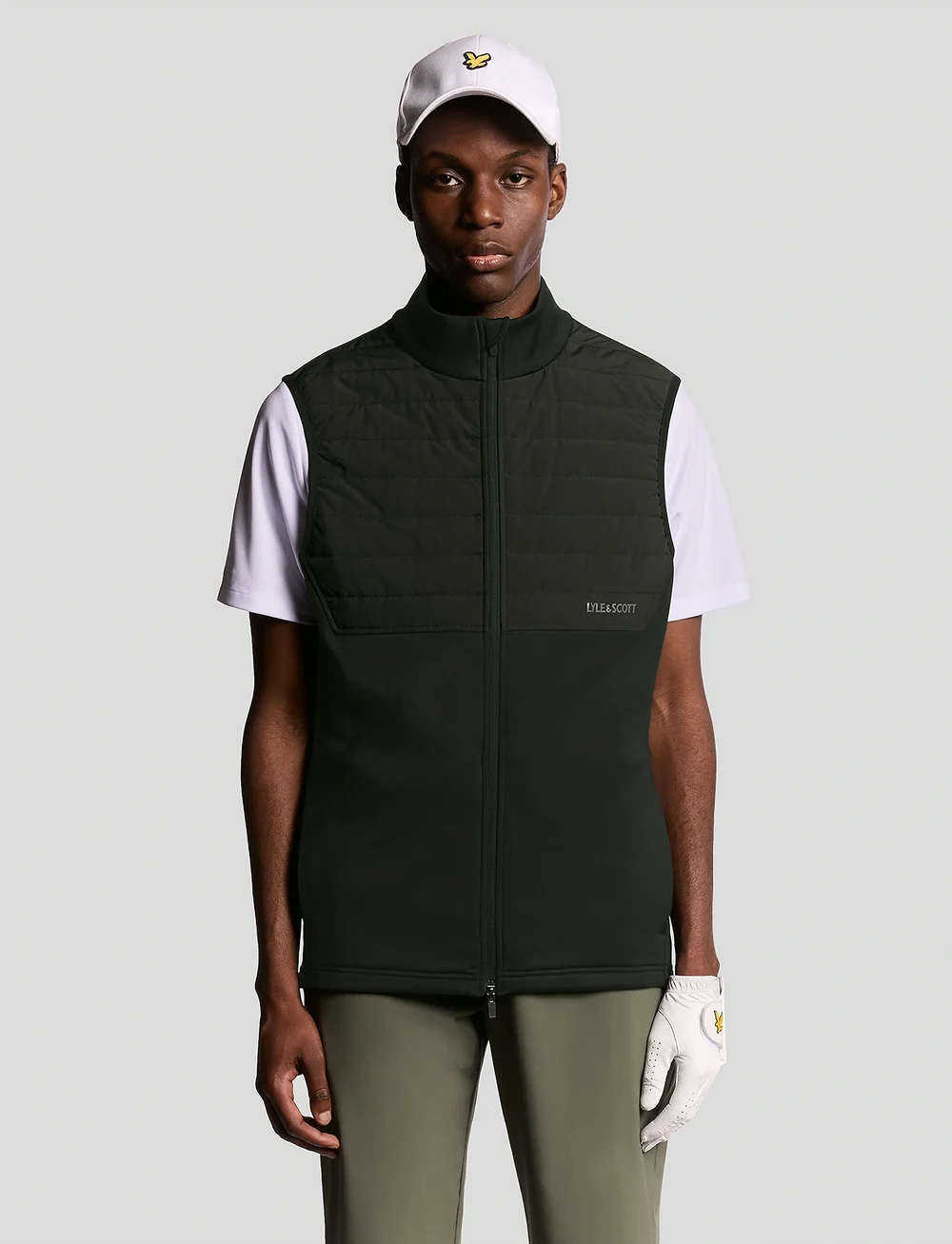 Lyle & Scott Sport - Golf Windjammer Full Zip Vest - outdoor - z865 jet black - 0