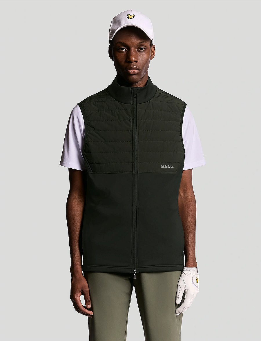 Lyle & Scott Sport - Golf Windjammer Full Zip Vest - z865 jet black - 0