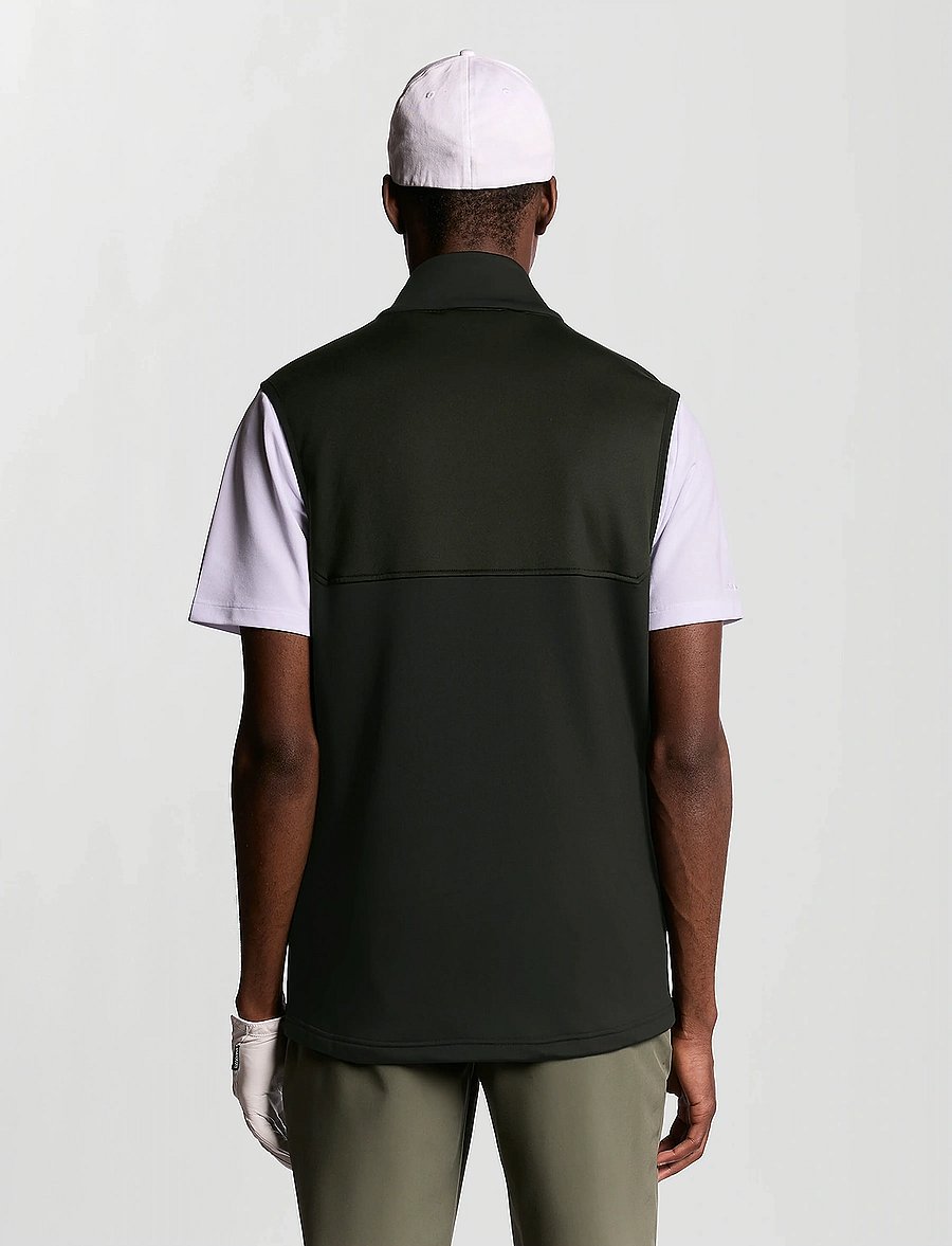 Lyle & Scott Sport - Golf Windjammer Full Zip Vest - z865 jet black - 3