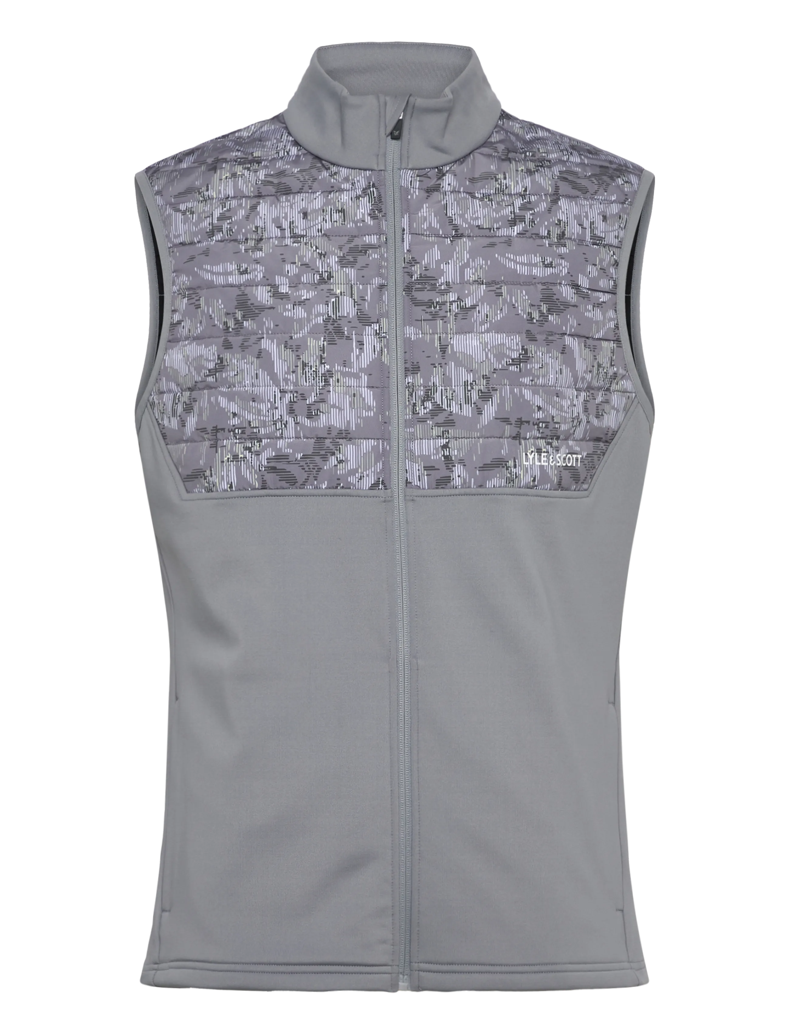 LYLE & SCOTT SPORT Golf Printed Windjammer Full Zip Vest Grau - M - Herren