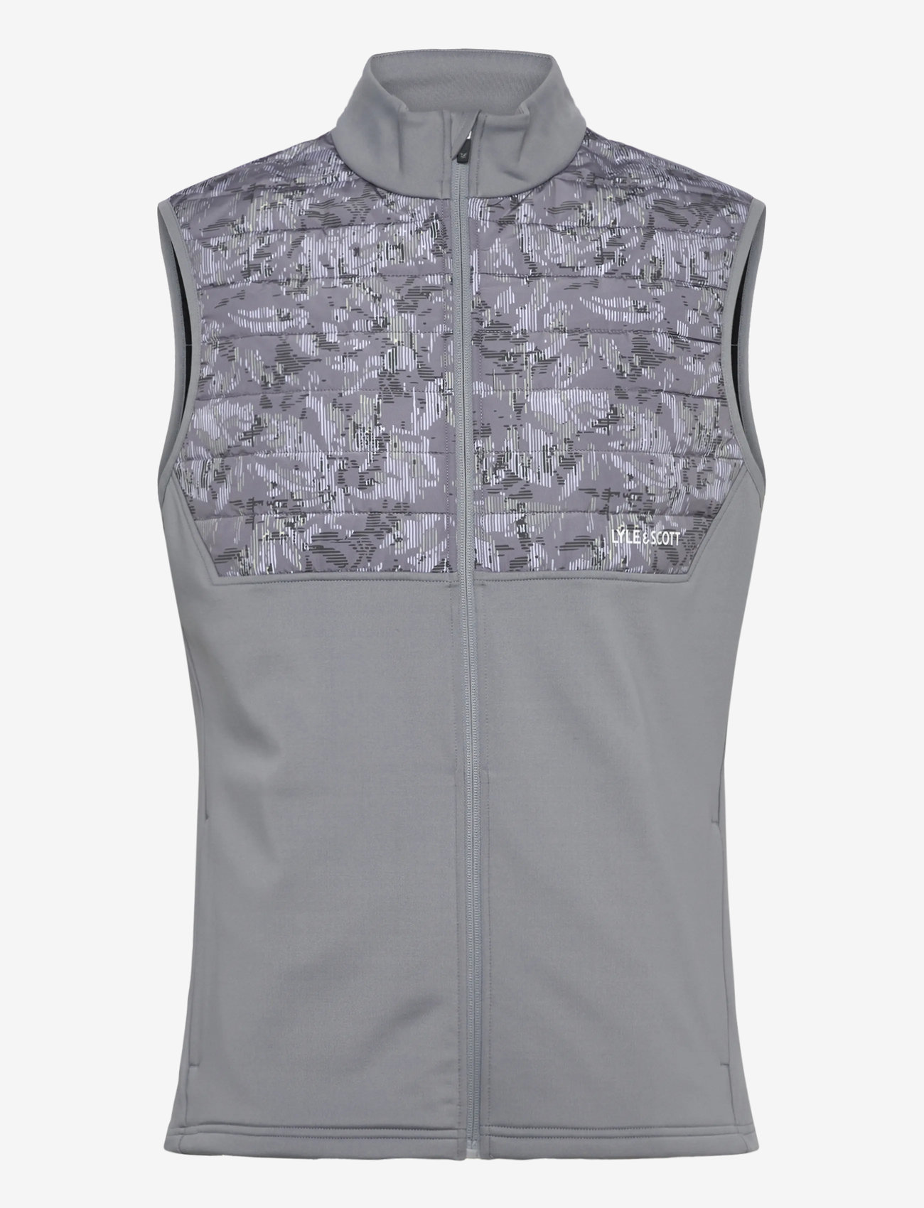 Lyle & Scott Sport - Golf Printed Windjammer Full Zip Vest - vests - x917 true iron - 1