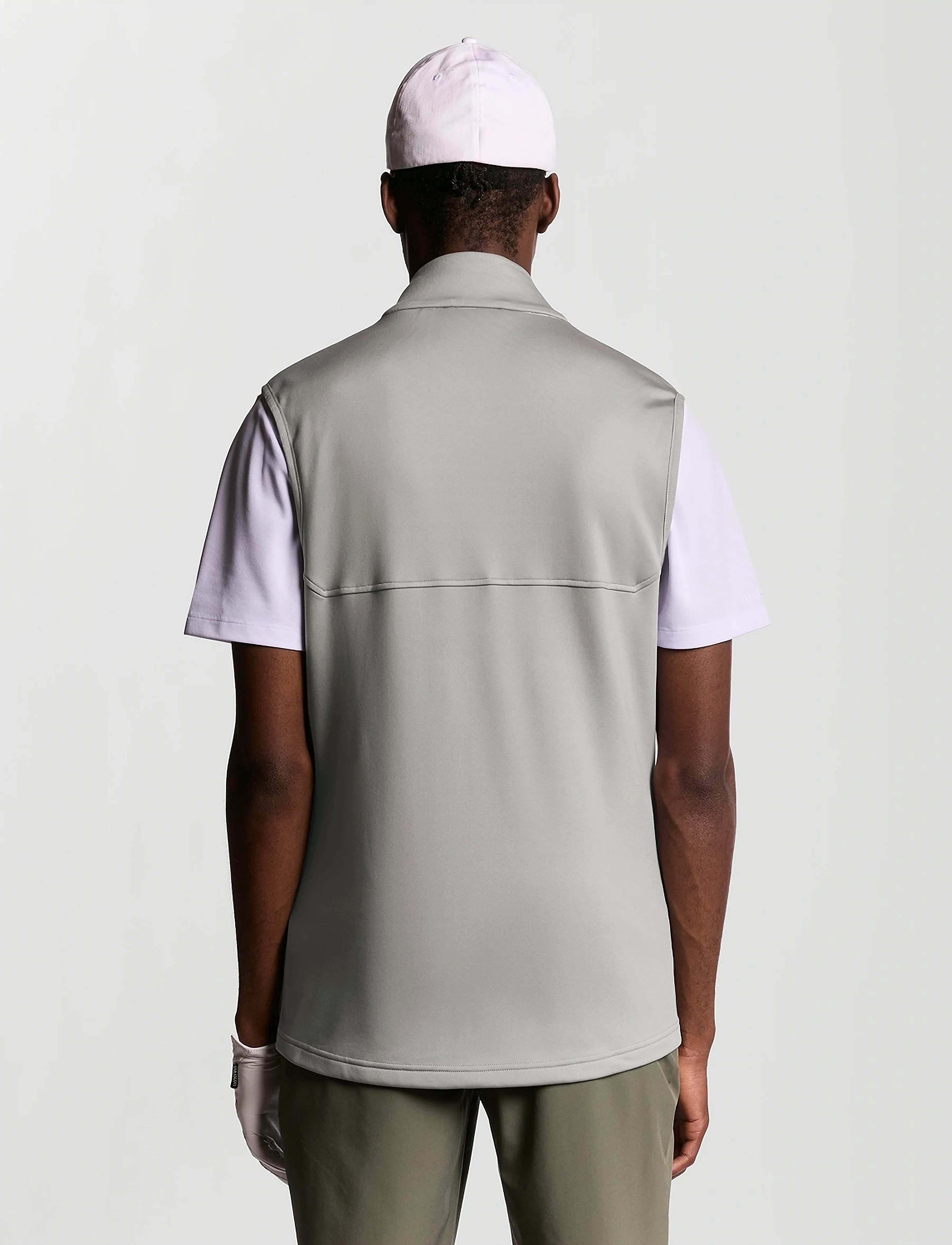 Lyle & Scott Sport - Golf Printed Windjammer Full Zip Vest - vestid - x917 true iron - 3
