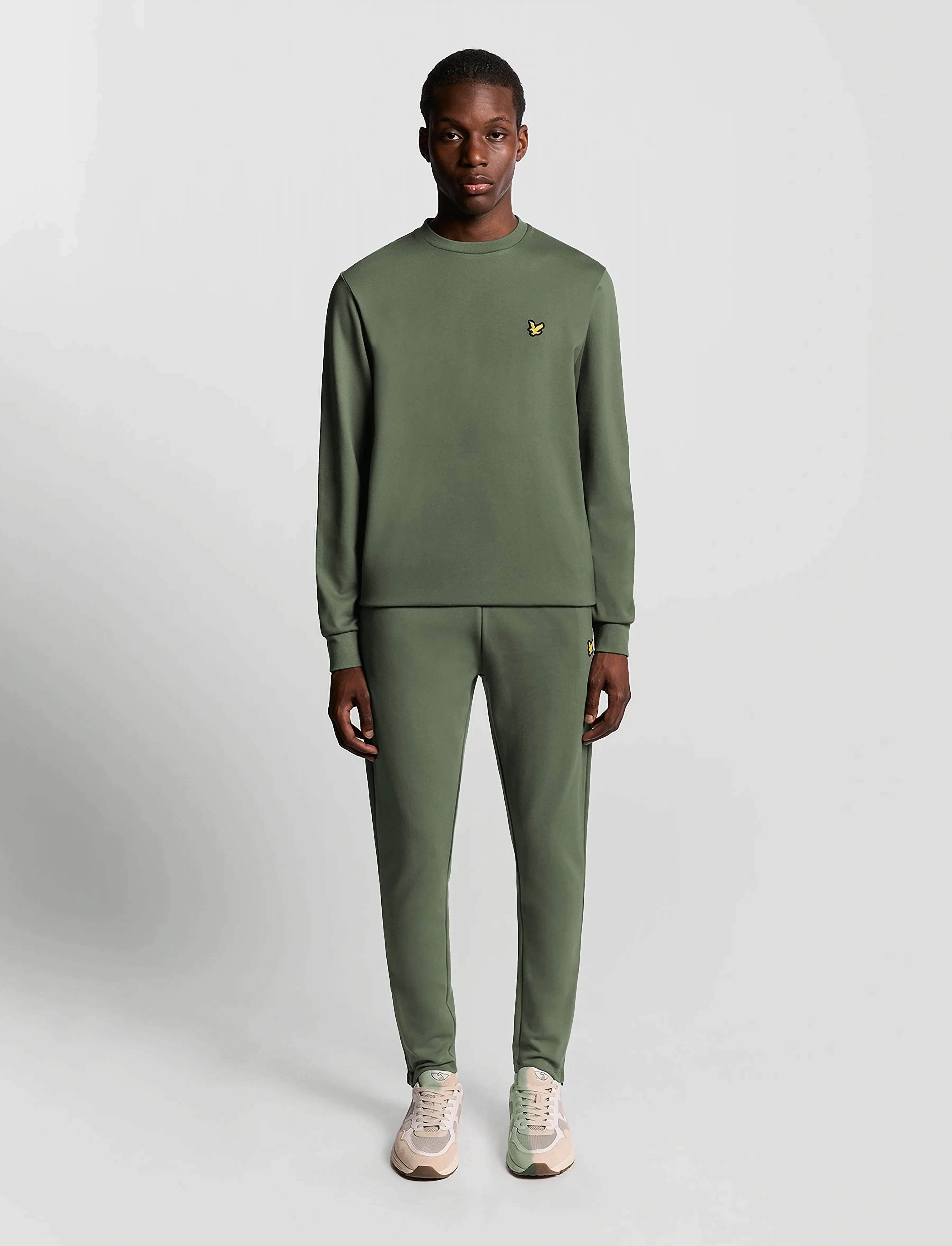Lyle & Scott Sport - Crew Neck Fly Fleece - sweatshirts - x65 cactus green - 4