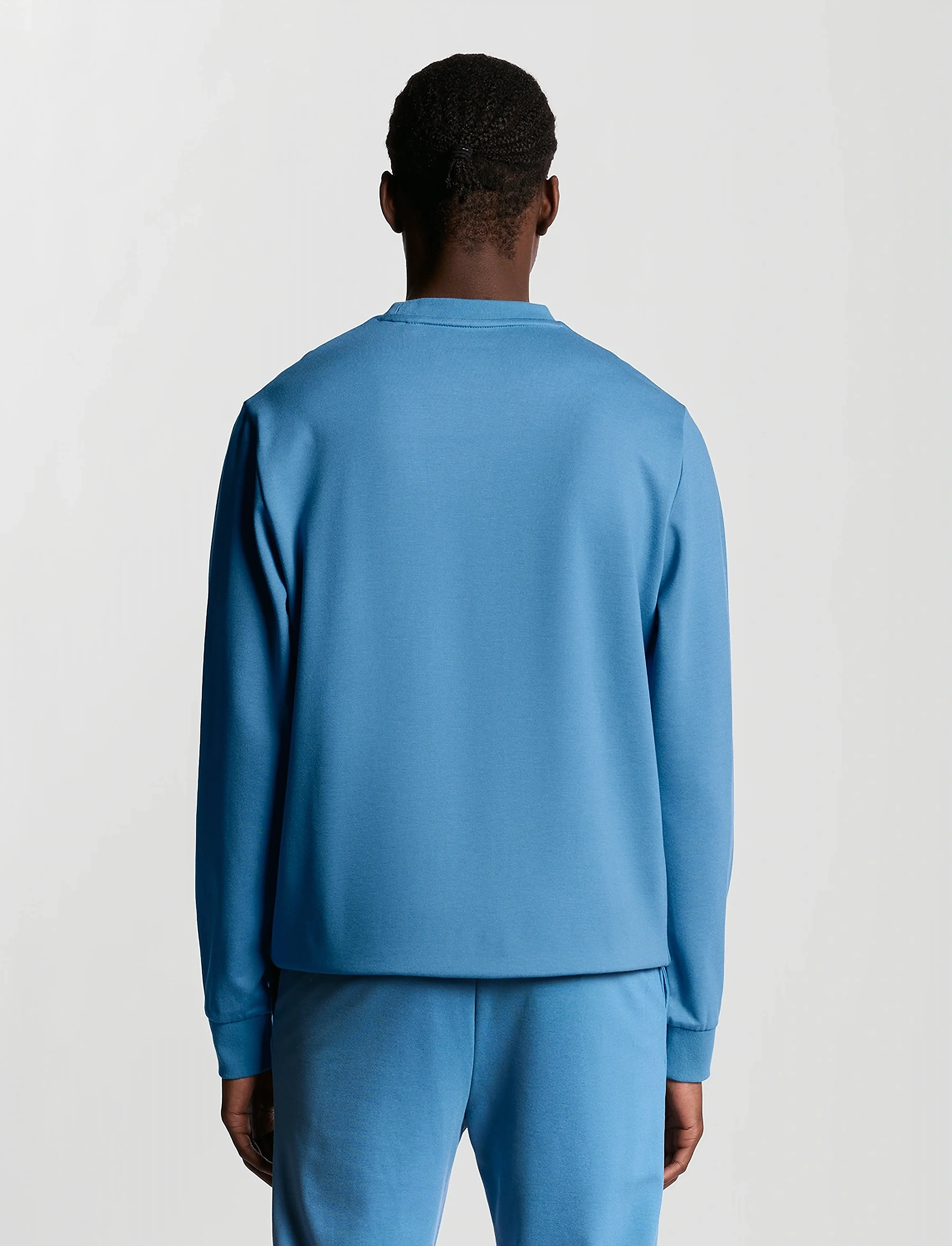 Lyle & Scott Sport - Crew Neck Fly Fleece - dressipluusid - x857 parisian blue - 3