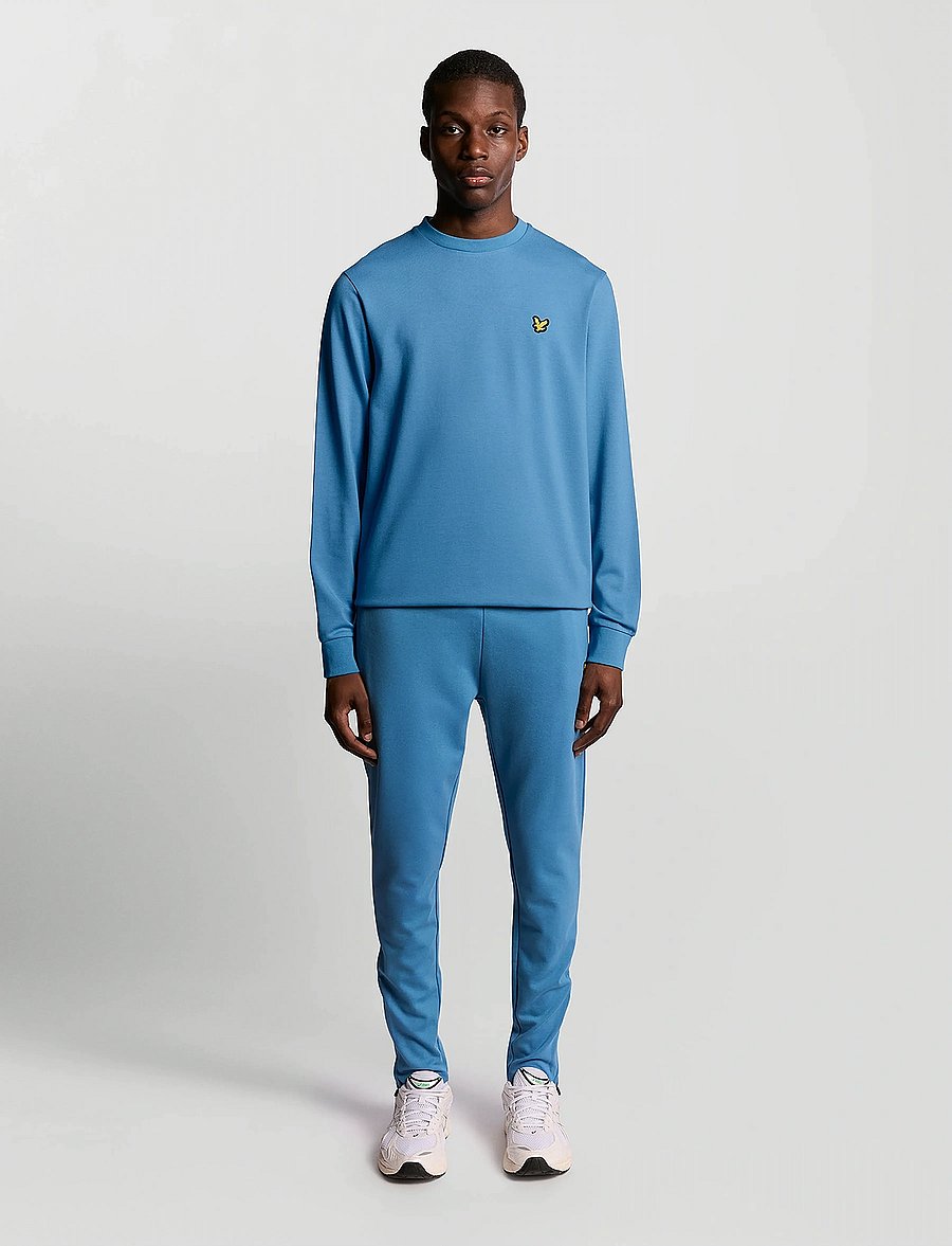 Lyle & Scott Sport - Crew Neck Fly Fleece - dressipluusid - x857 parisian blue - 4