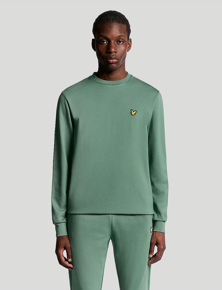 Lyle & Scott Sport - Crew Neck Fly Fleece - dressipluusid - x858 silver pine - 0