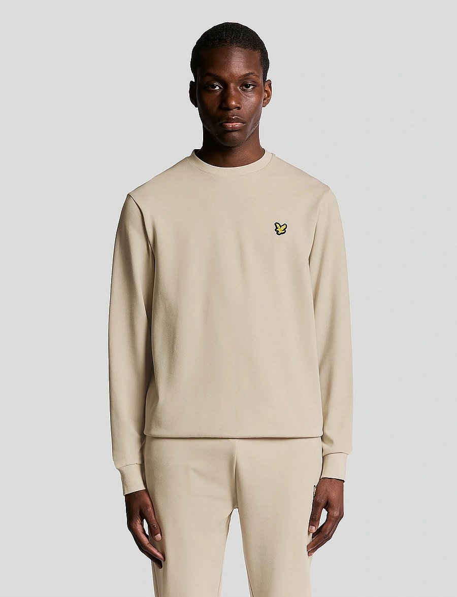Lyle & Scott Sport - Crew Neck Fly Fleece - dressipluusid - x924 chateau gray - 0