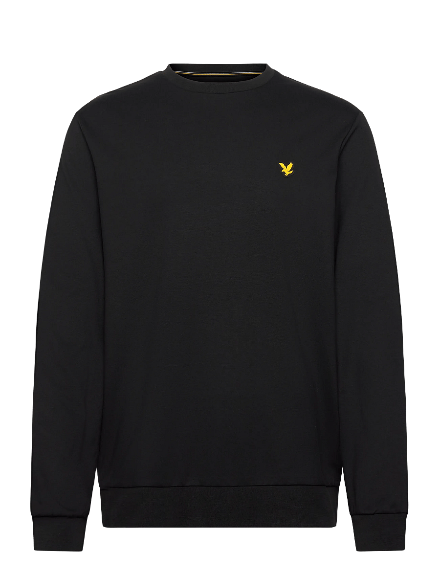 Lyle & Scott Sport - Crew Neck Fly Fleece - džemperiai - z865 jet black - 1