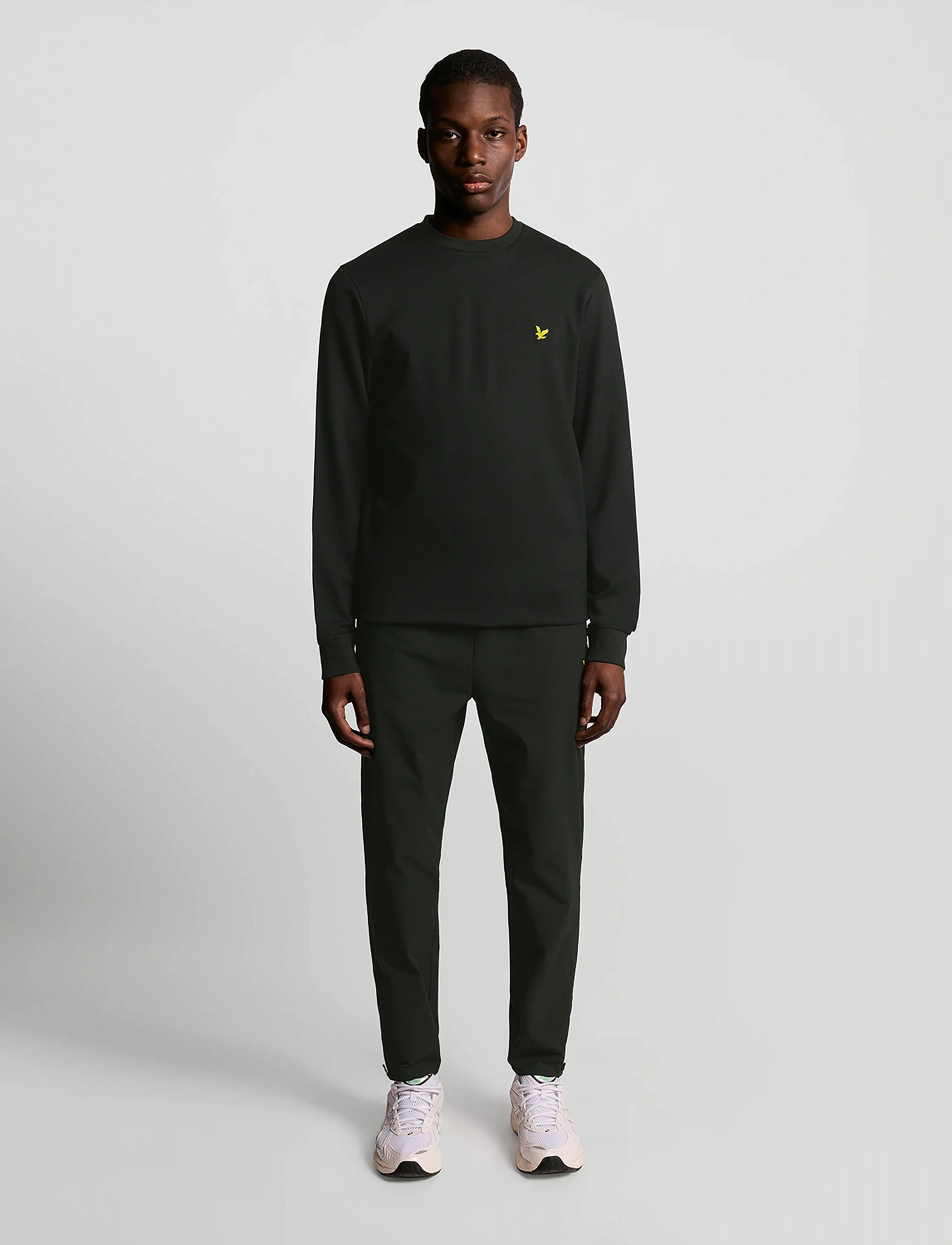 Lyle & Scott Sport - Crew Neck Fly Fleece - džemperiai - z865 jet black - 4