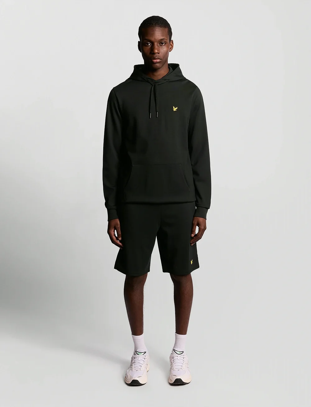 Lyle & Scott Sport - Fly Fleece Hoodie - yläosat - z865 jet black - 4
