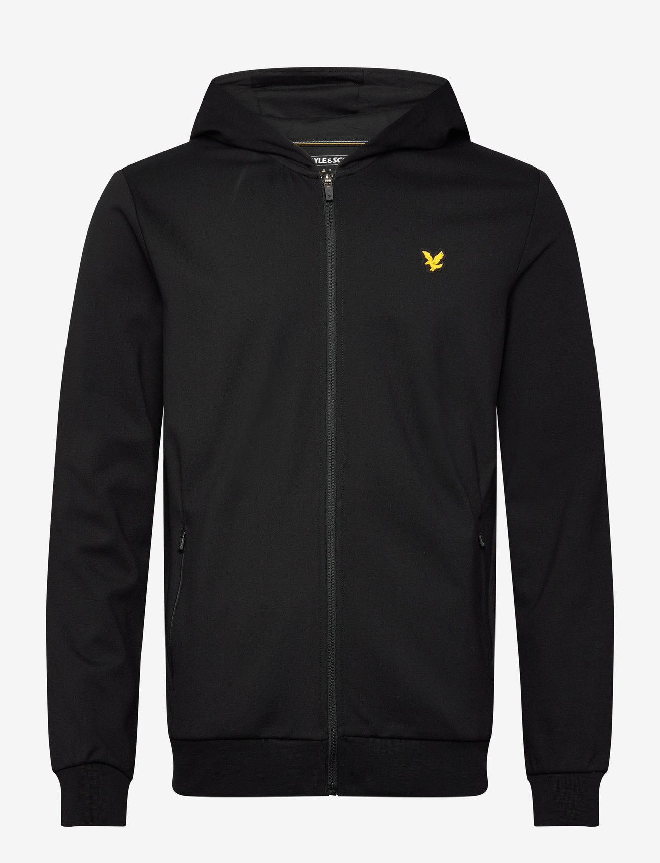 Lyle & Scott Sport - Full Zip Fly Fleece Hoodie - hoodies - z865 jet black - 0