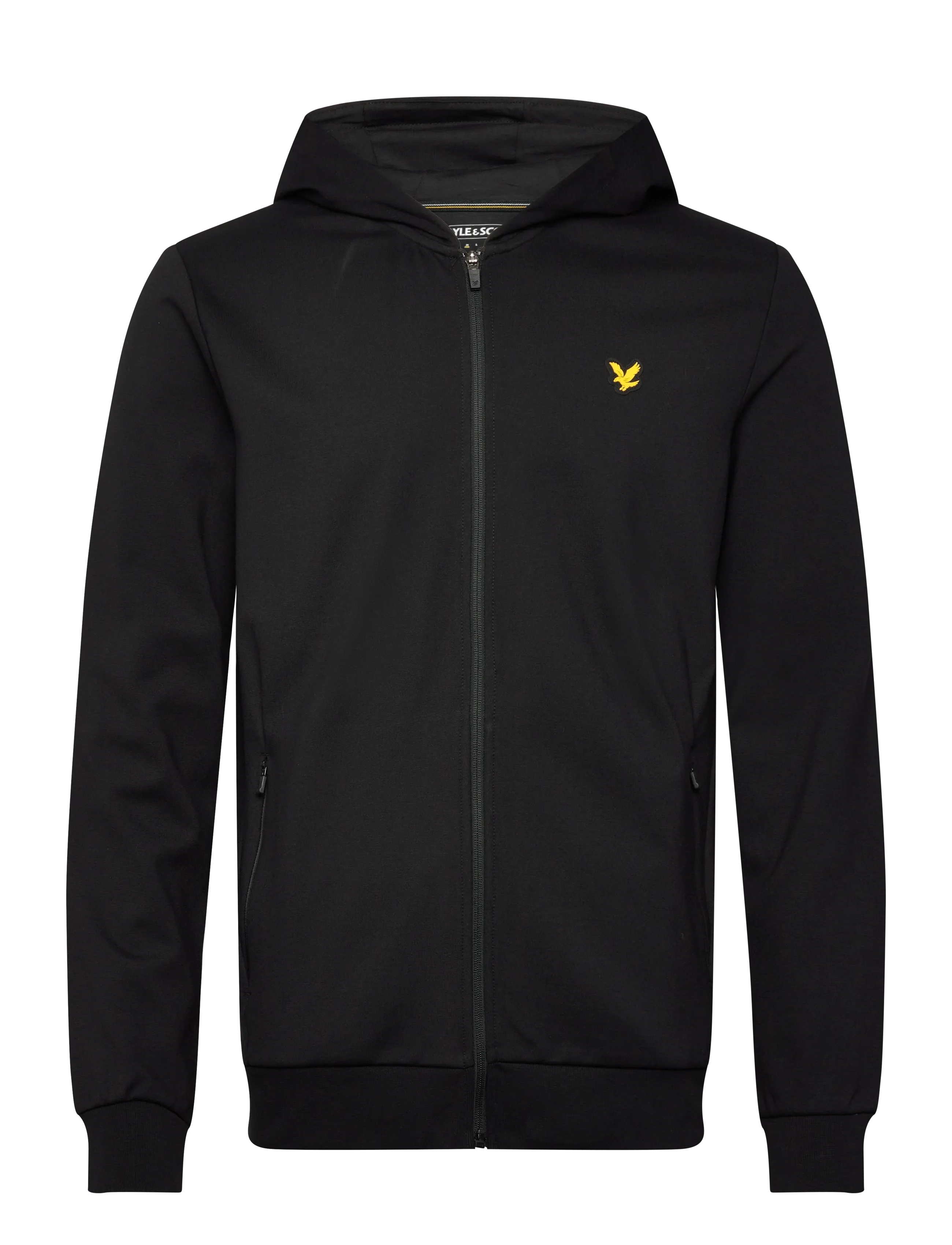 Full Zip Fly Fleece Hoodie - Z865 JET BLACK