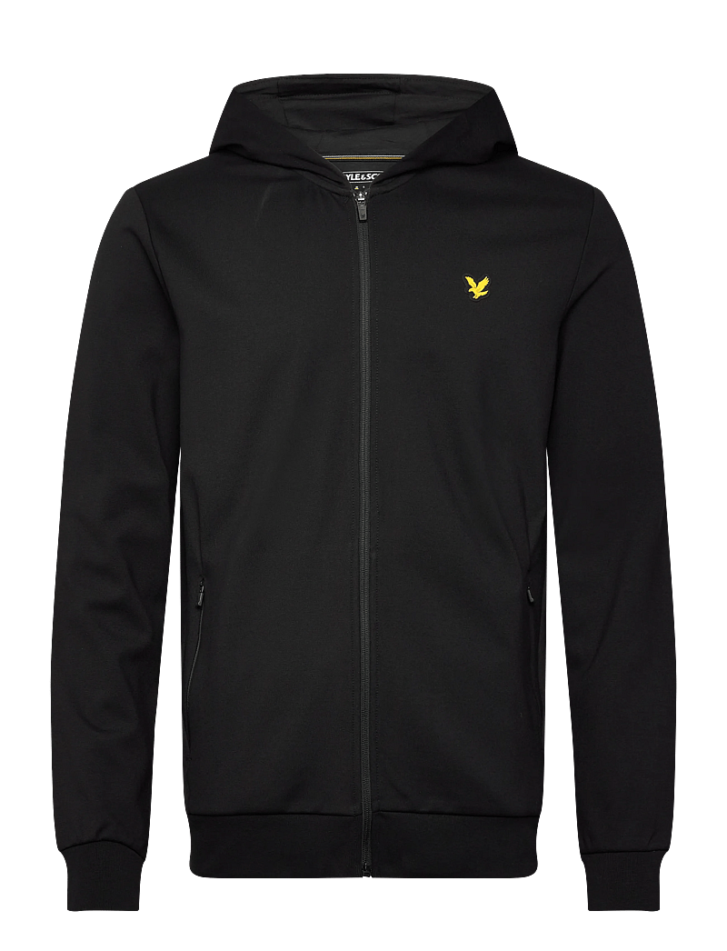 Lyle & Scott Sport - Full Zip Fly Fleece Hoodie - hoodies - z865 jet black - 0