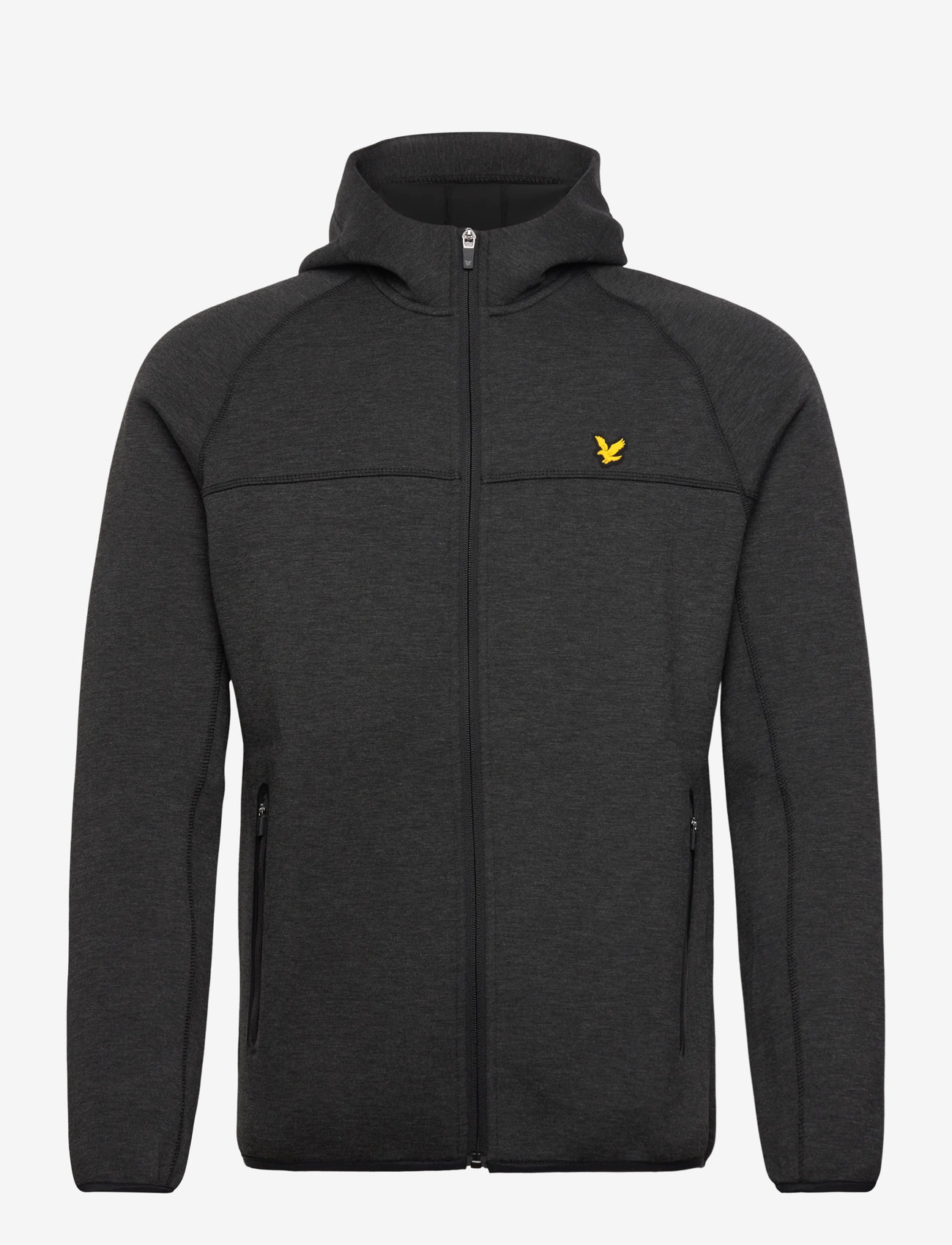 Lyle & Scott Sport - Neoprene Track Top - hættetrøjer - w155 jet black marl - 1