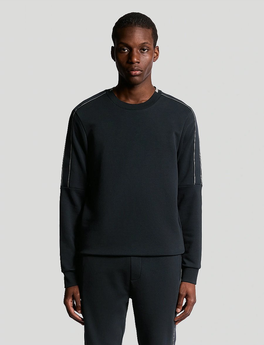 Lyle & Scott Sport - Tape Crew Neck - sweaters - z271 dark navy - 0