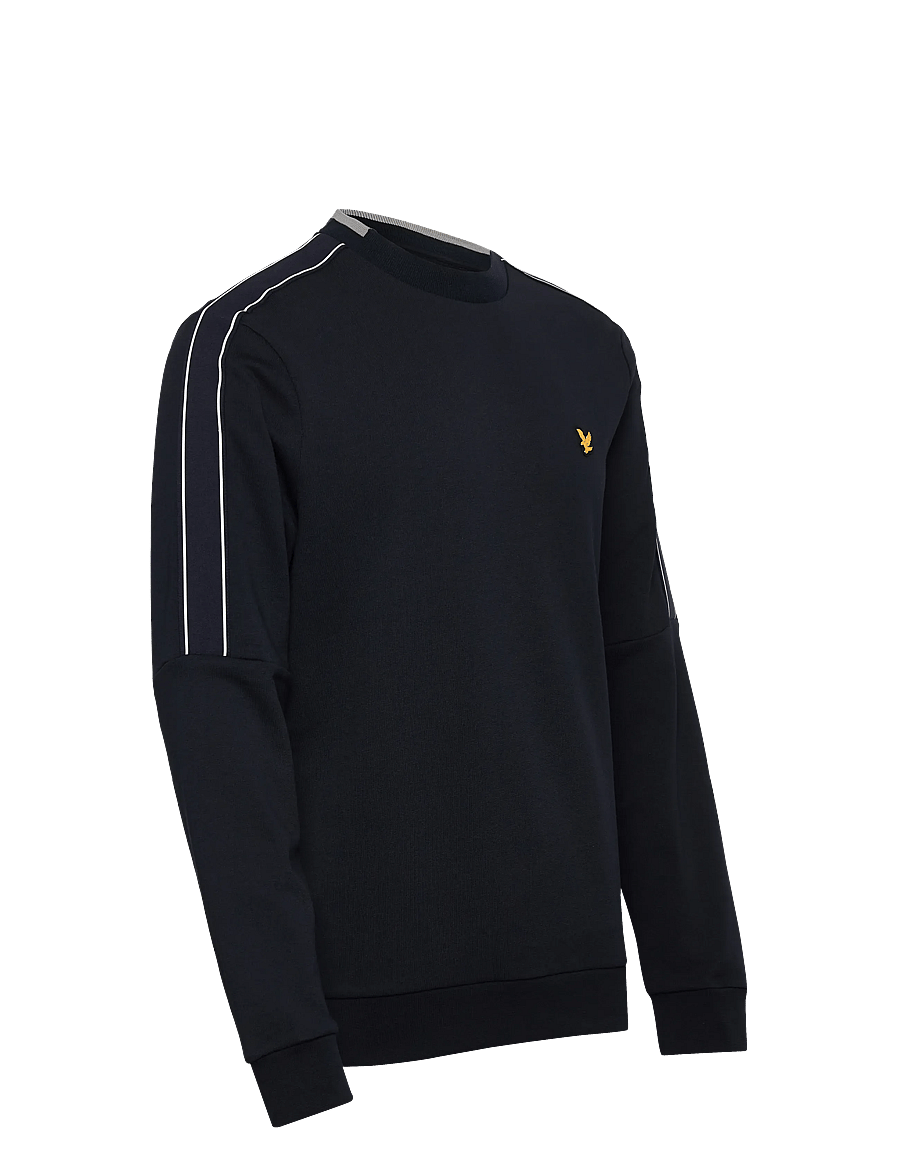 Lyle & Scott Sport - Tape Crew Neck - sweaters - z271 dark navy - 4