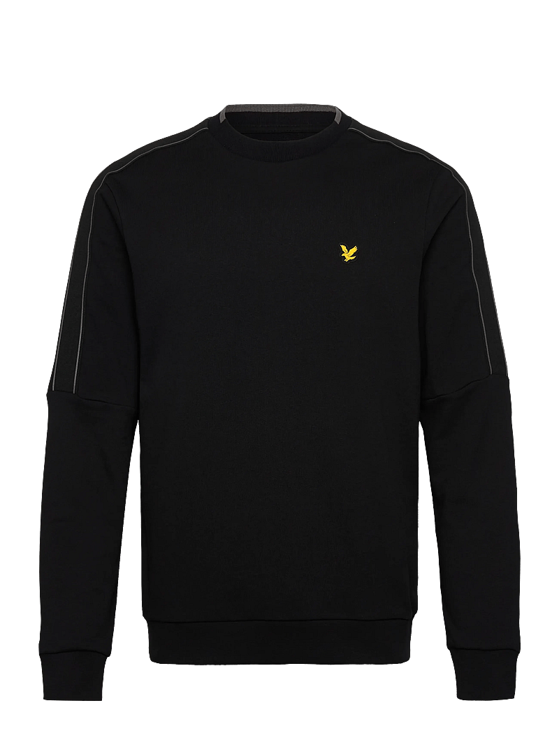 Lyle & Scott Sport - Tape Crew Neck - Överdelar - z865 jet black - 0
