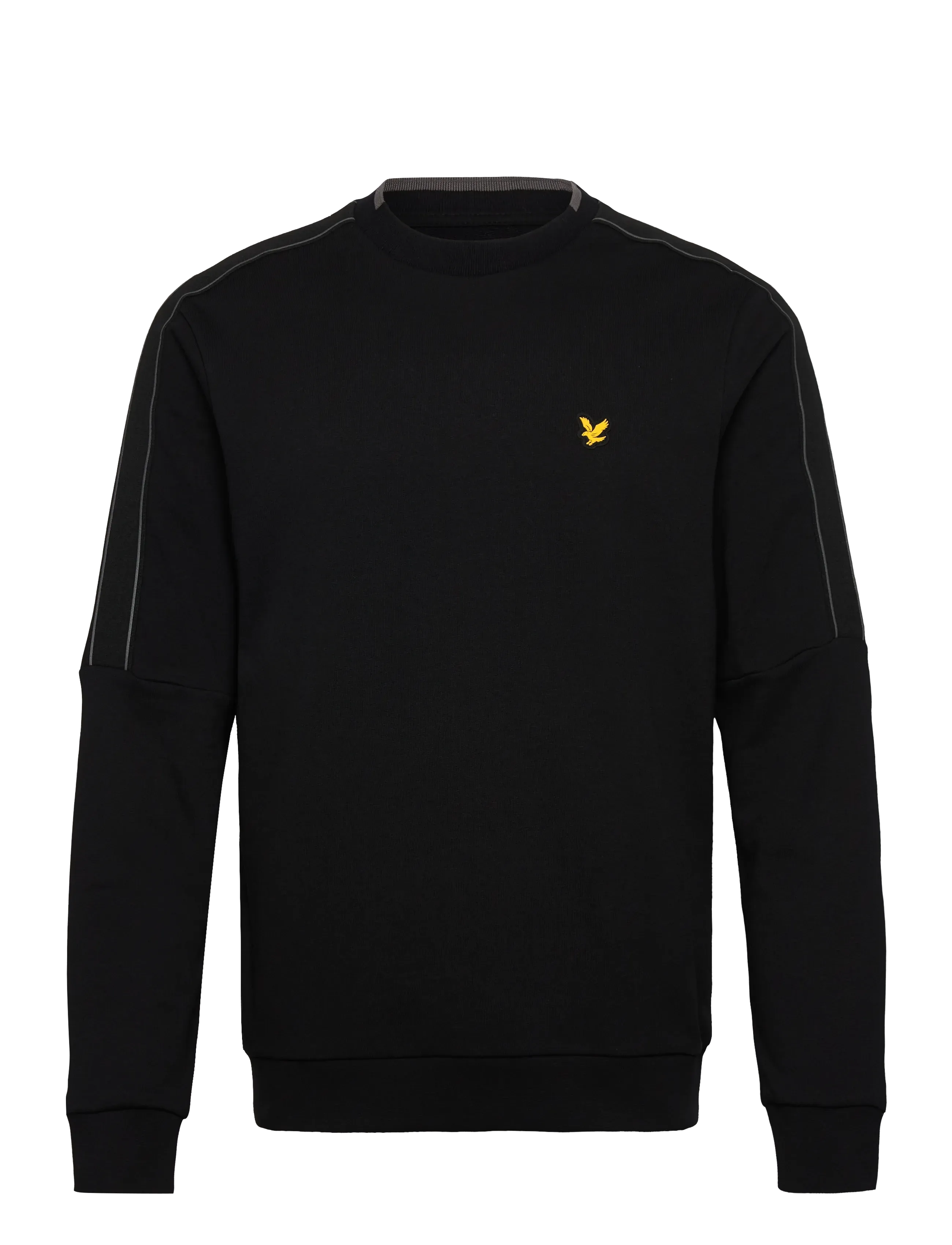 Lyle & Scott Sport Tape Crew Neck - Tøj - Z865 JET BLACK / black