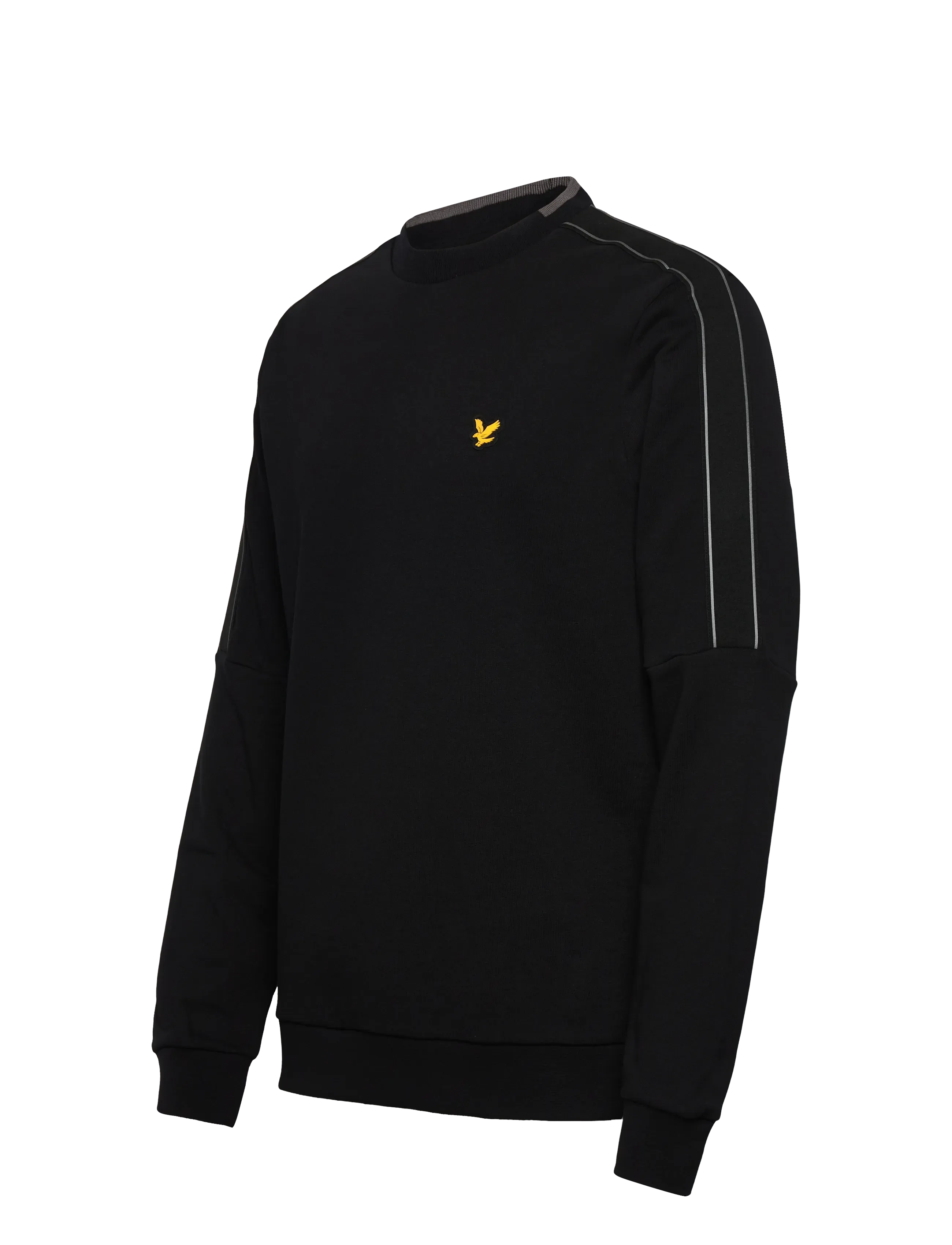 Lyle & Scott Sport - Tape Crew Neck - Överdelar - z865 jet black - 2