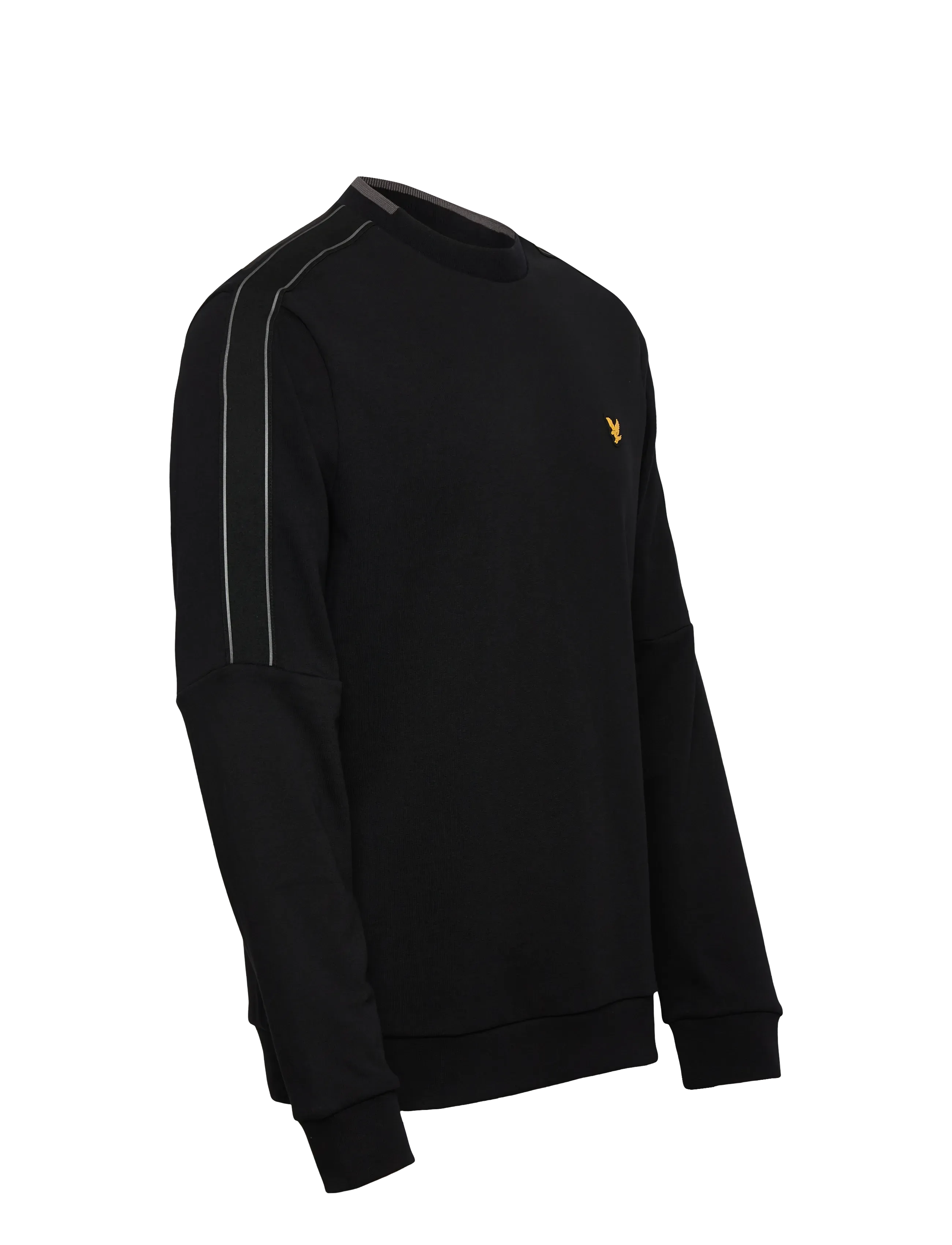 Lyle & Scott Sport - Tape Crew Neck - Överdelar - z865 jet black - 3