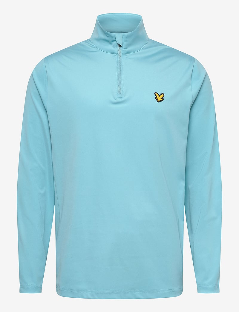 Lyle & Scott Sport - Golf Core Quarter Zip Midlayer - fleece & midlayer - 661 aquamarine blue - 0