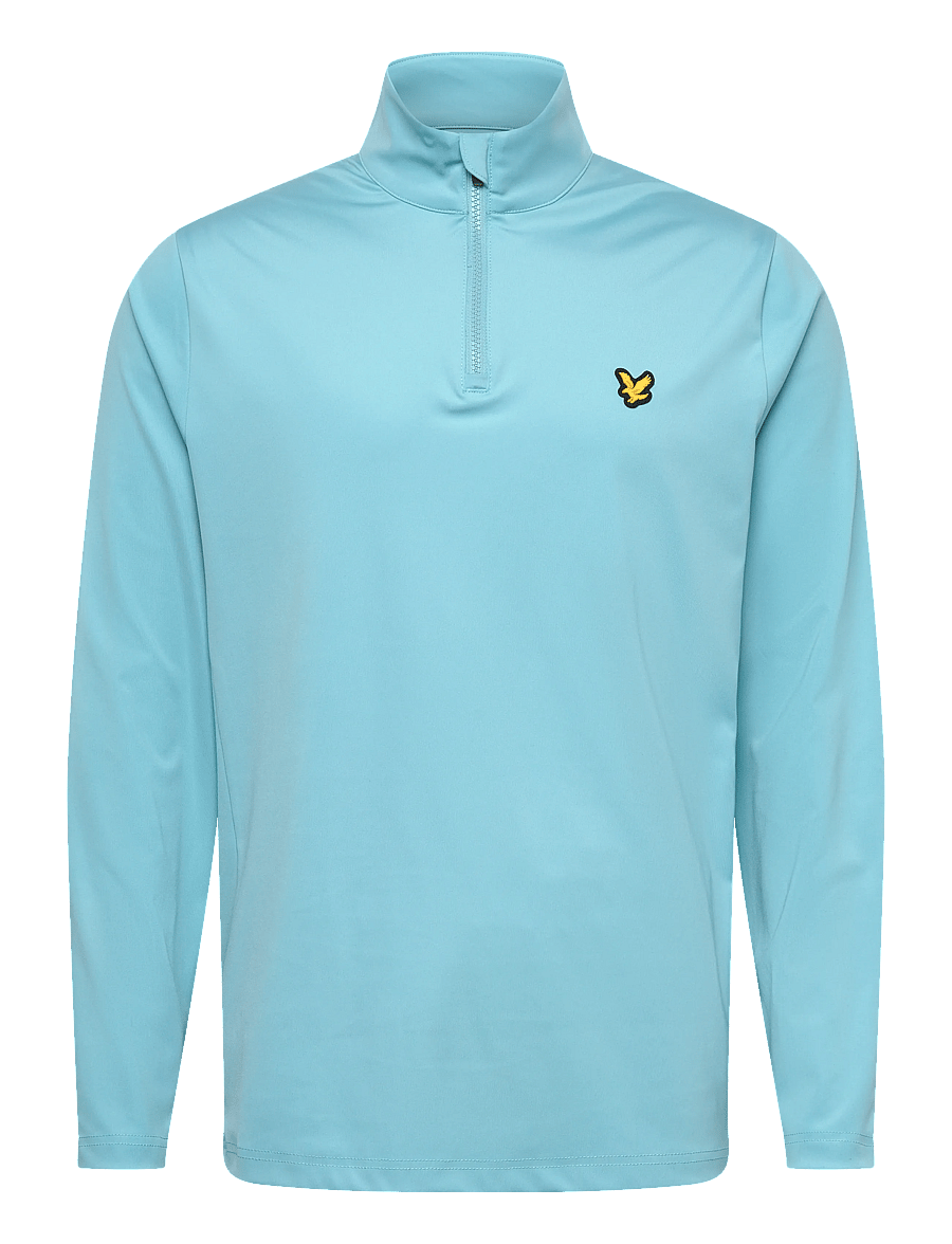 Lyle & Scott Sport - Golf Core Quarter Zip Midlayer - fleece & midlayer - 661 aquamarine blue - 0