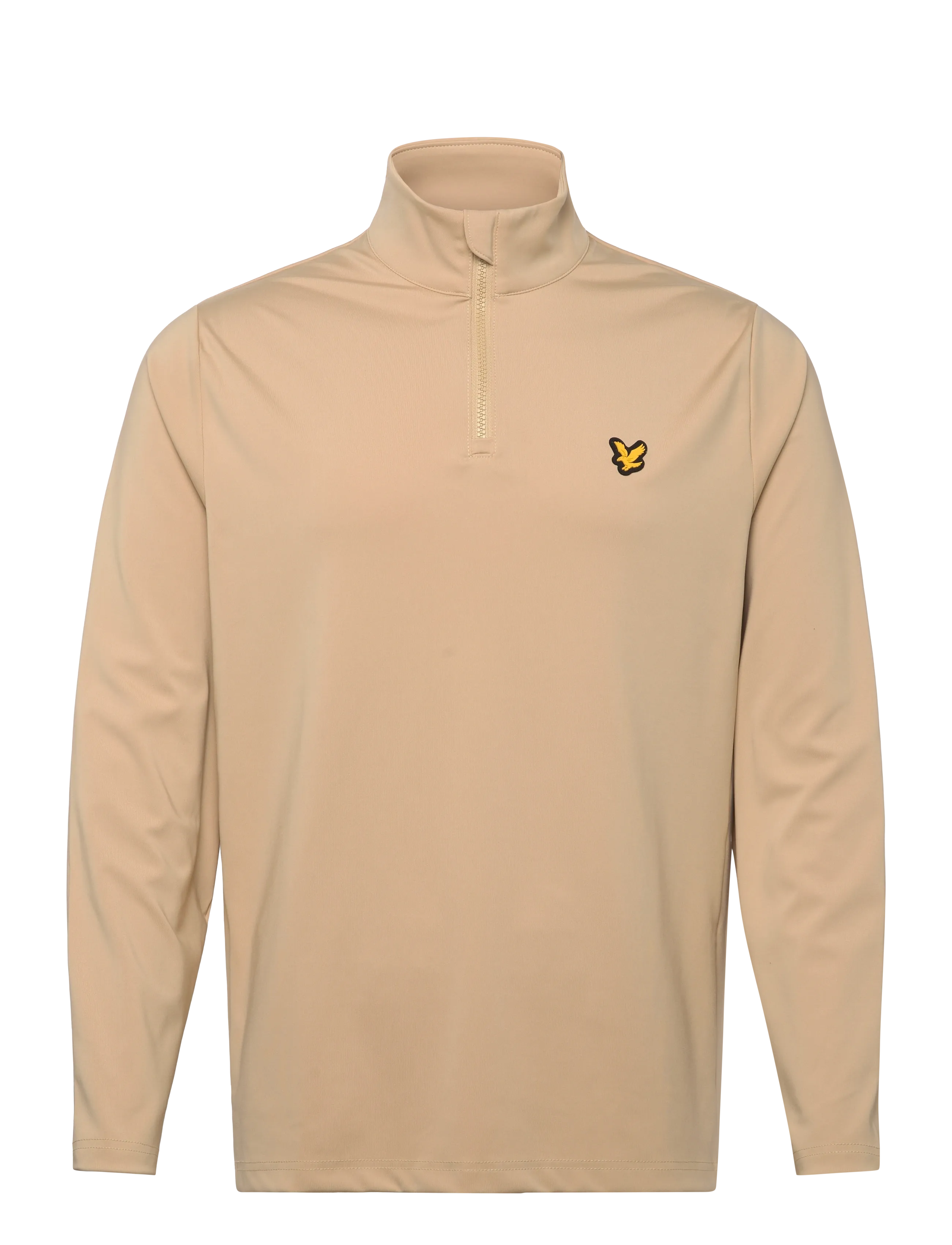 Lyle & Scott Sport Golf Core Quarter Zip Midlayer, Mænd, Quarter Zip Mellemlag, Beige, Str: M
