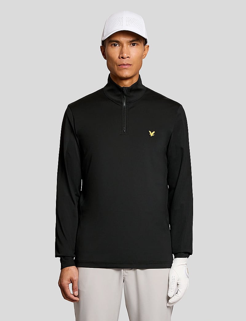 Lyle & Scott Sport - Golf Core Quarter Zip Midlayer - fleece & midlayer - z865 jet black - 0