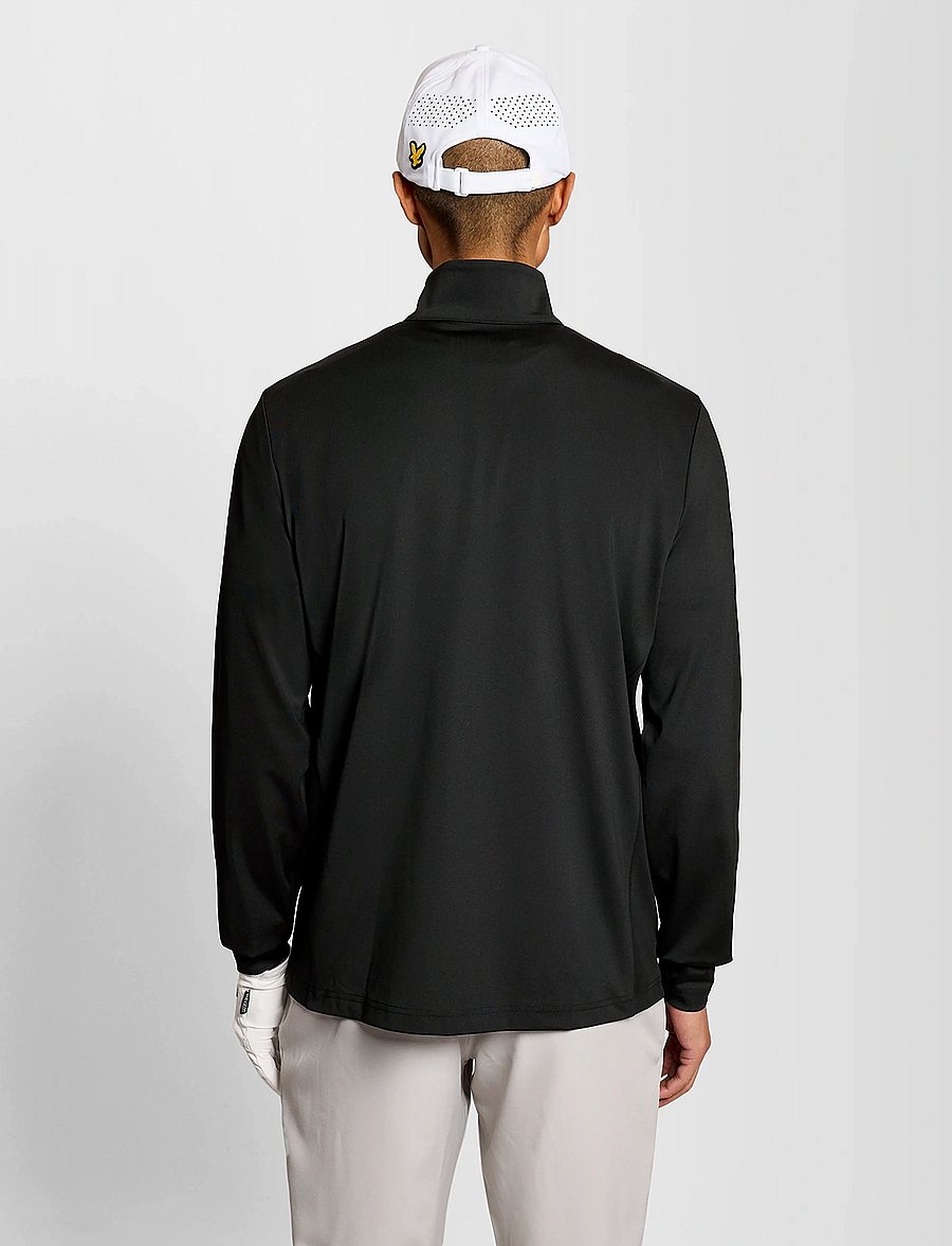 Lyle & Scott Sport - Golf Core Quarter Zip Midlayer - fleece & midlayer - z865 jet black - 3