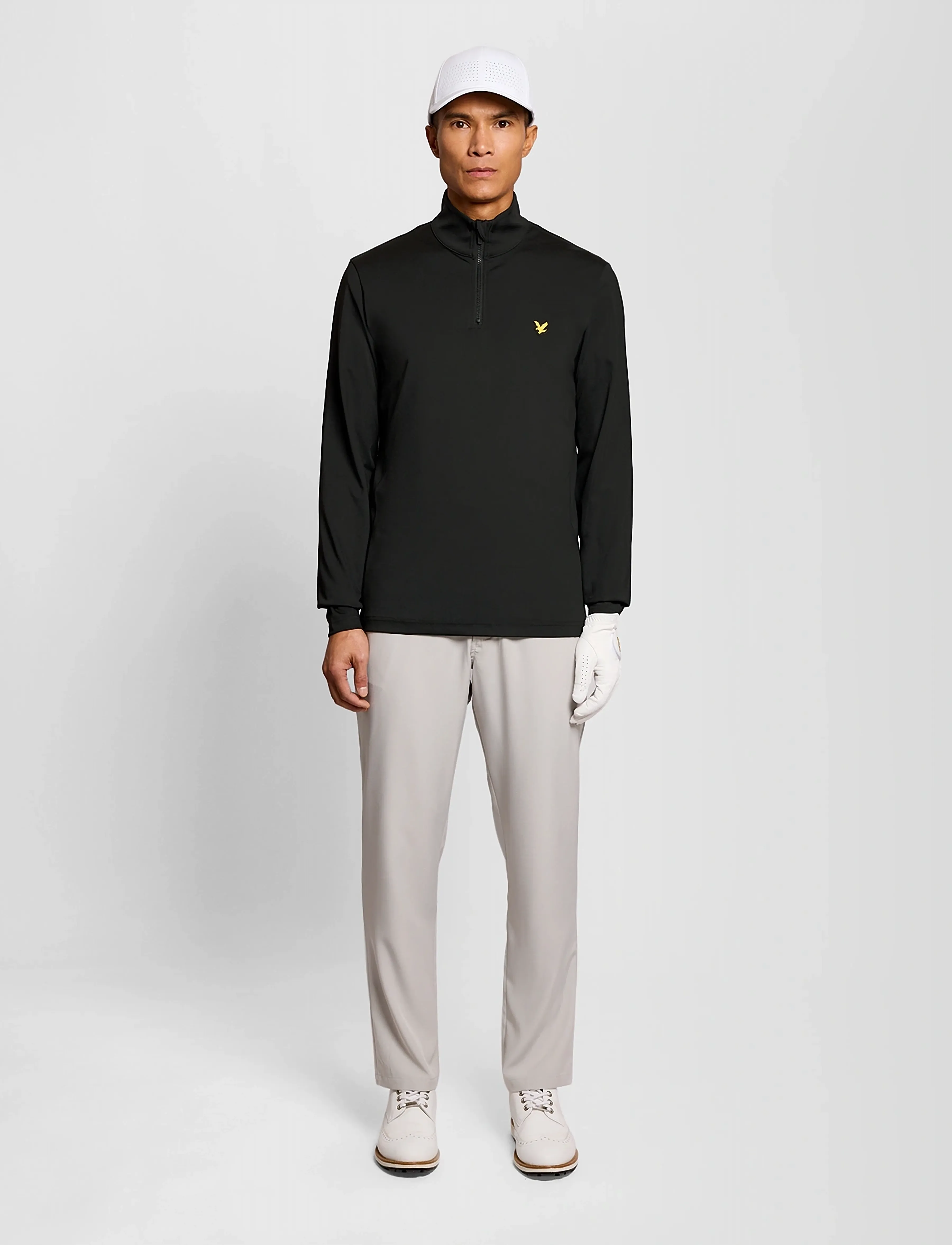 Lyle & Scott Sport - Golf Core Quarter Zip Midlayer - fleece & mellanlager - z865 jet black - 4
