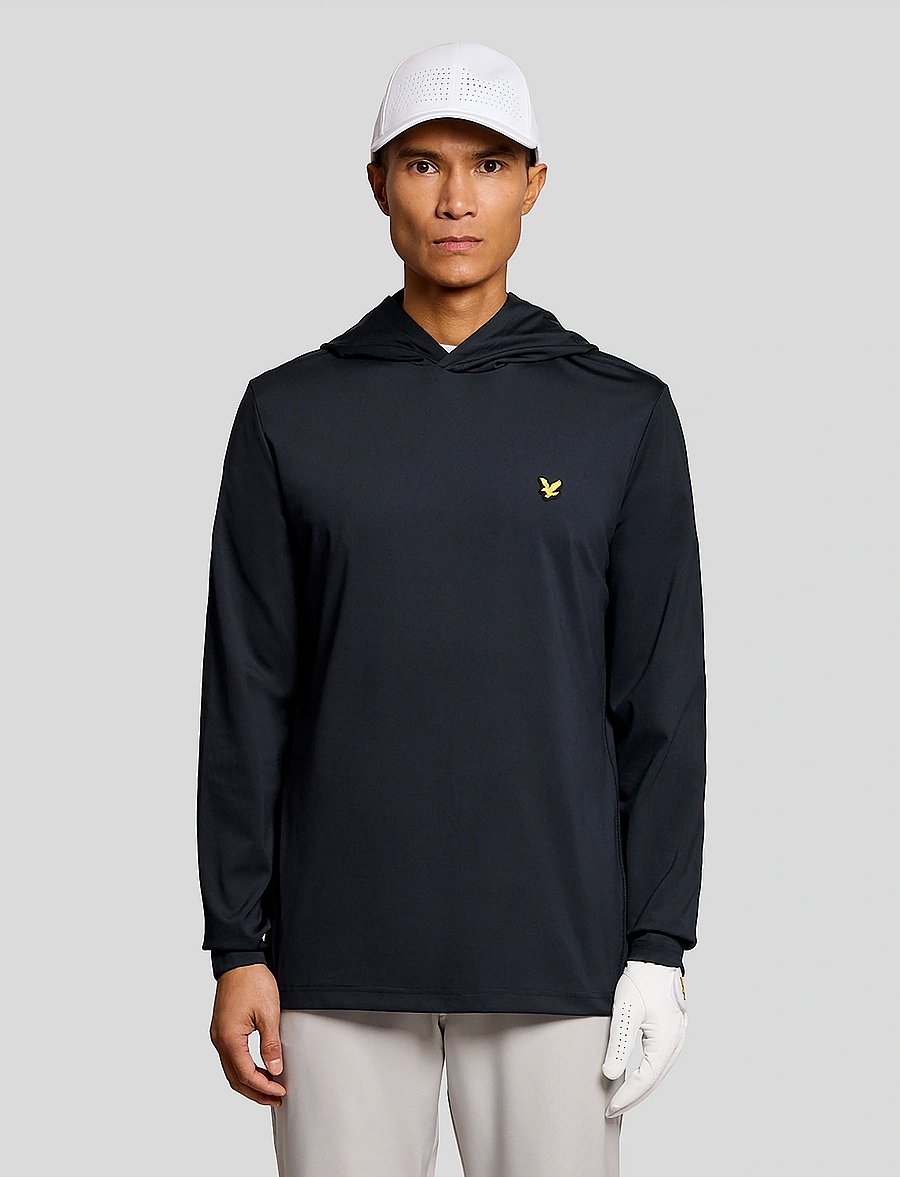 Lyle & Scott Sport - Golf Core Midlayer Hoodie - oberteile - z271 dark navy - 0
