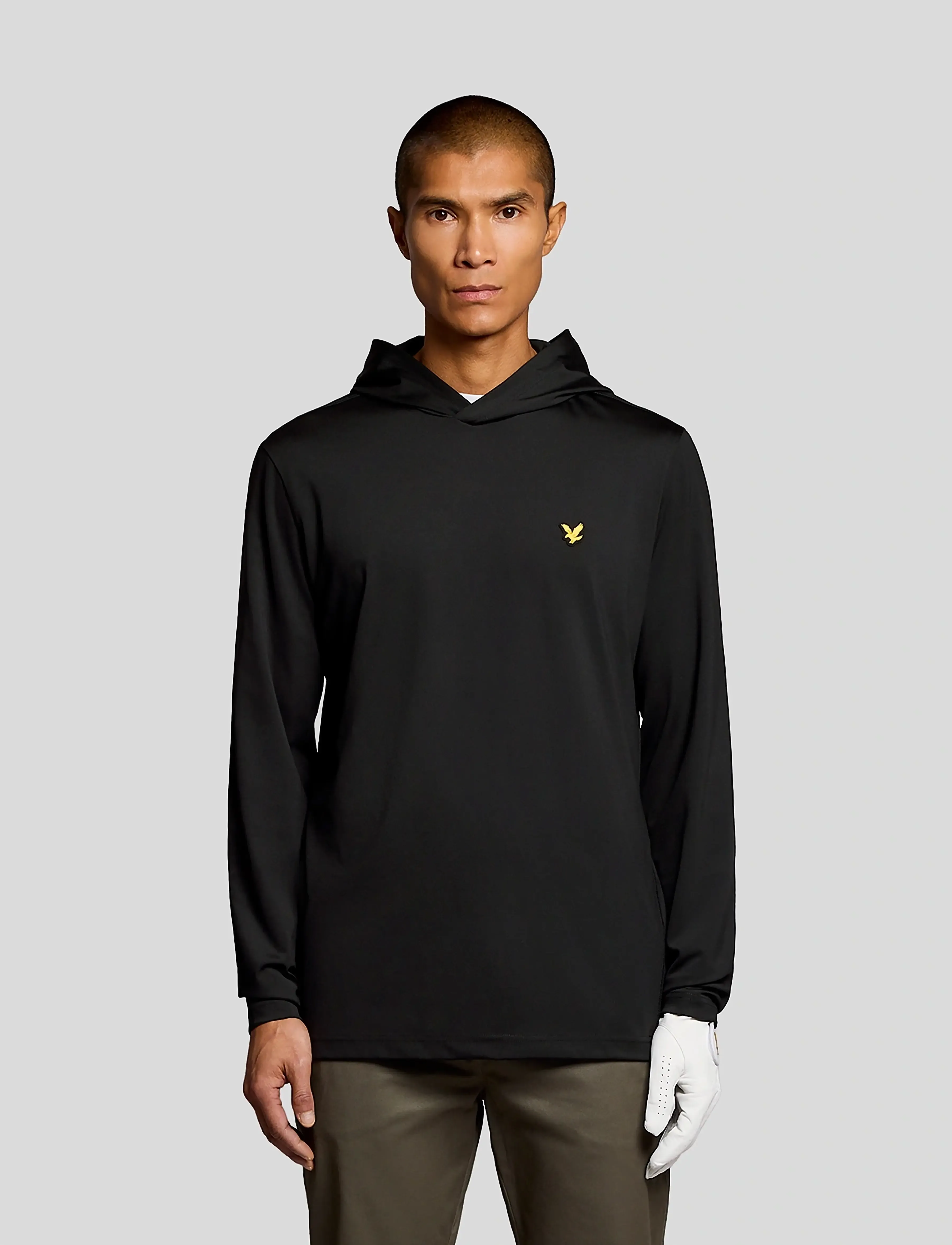Lyle & Scott Sport Golf Core Midlayer Hoodie - Sweatshirts - Z865 JET BLACK / black