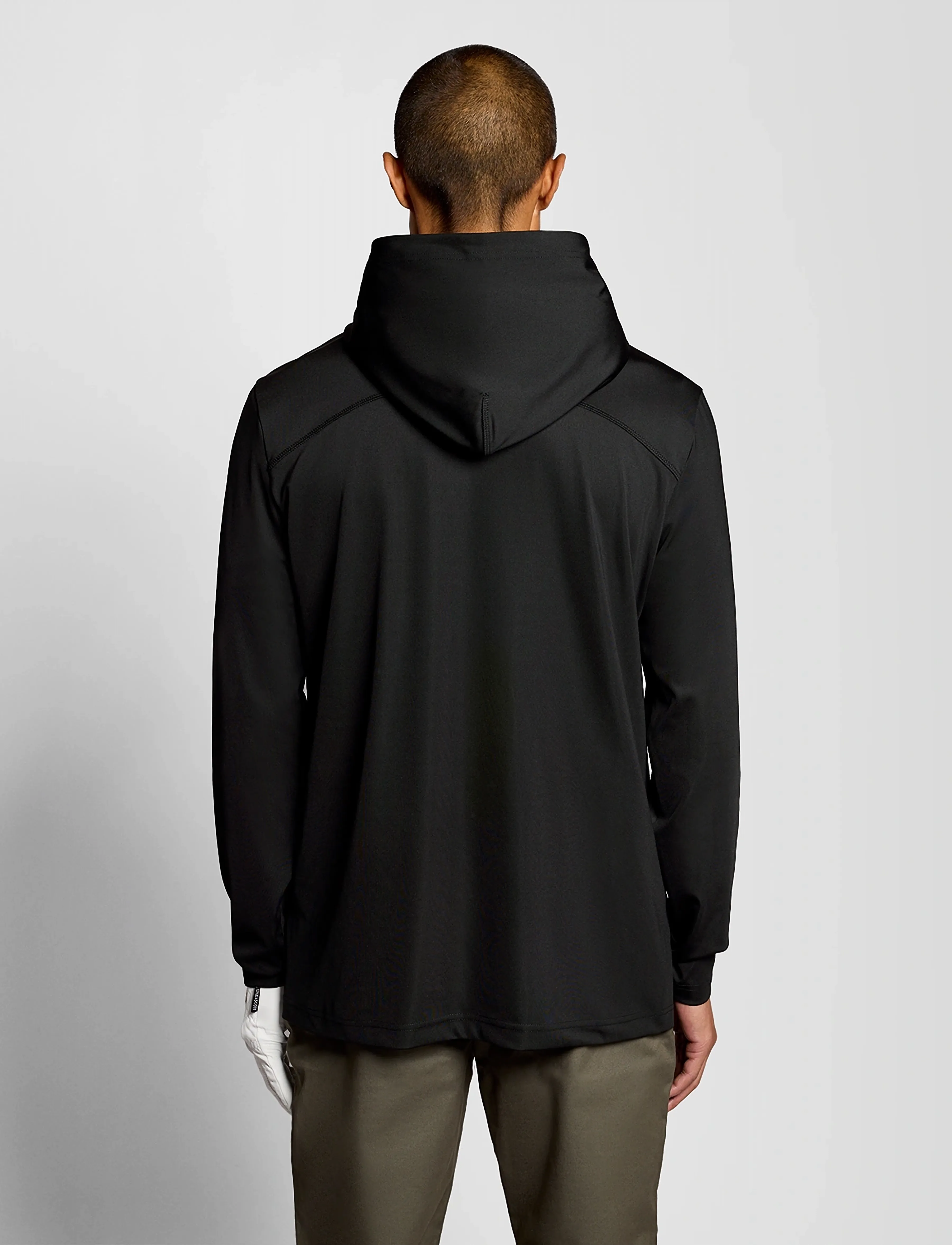 Lyle & Scott Sport - Golf Core Midlayer Hoodie - tops - z865 jet black - 3