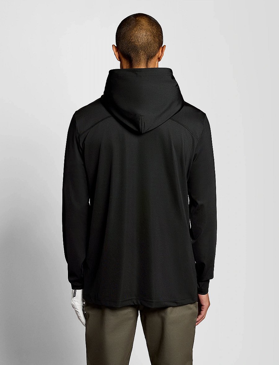 Lyle & Scott Sport - Golf Core Midlayer Hoodie - oberteile - z865 jet black - 3