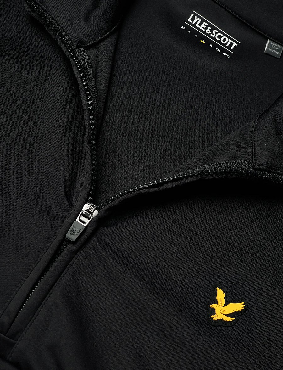 Lyle & Scott Sport - Golf Half Zip Windjammer Midlayer - kampsunid ja vahekihid - z865 jet black - 2