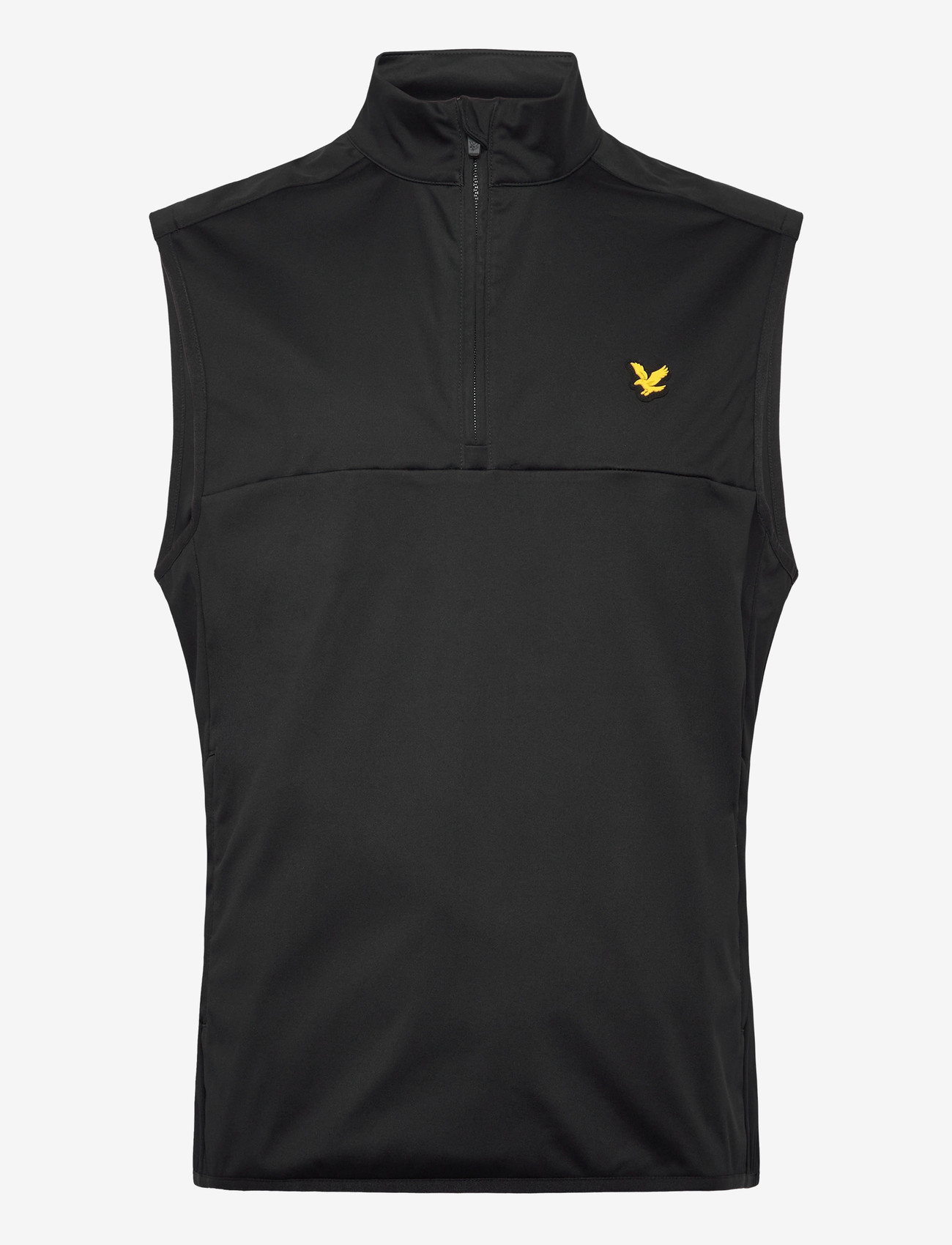 Lyle & Scott Sport - Golf Half Zip Windjammer Gilet - västar - z865 jet black - 0