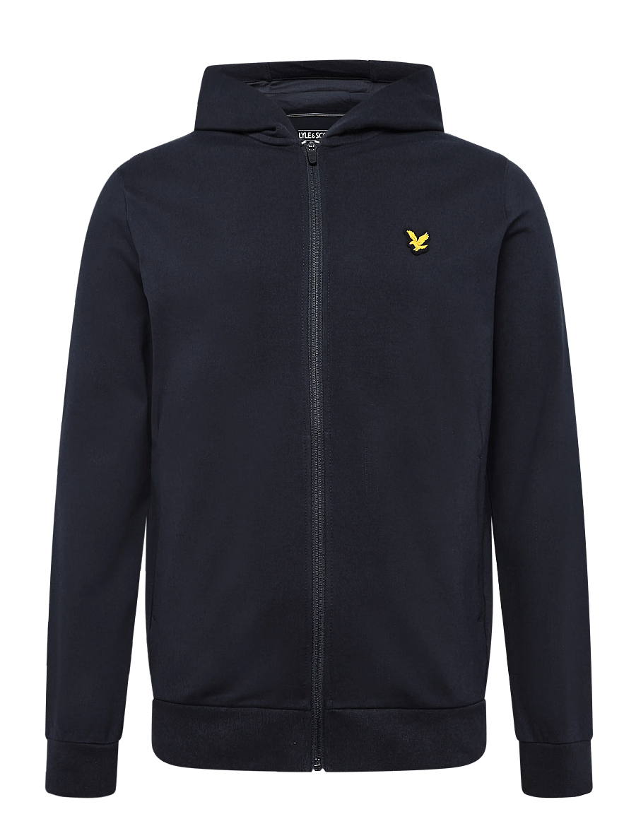Lyle & Scott Sport - Fly Fleece Full-Zip Hoodie - sweatshirts - dark navy - 1