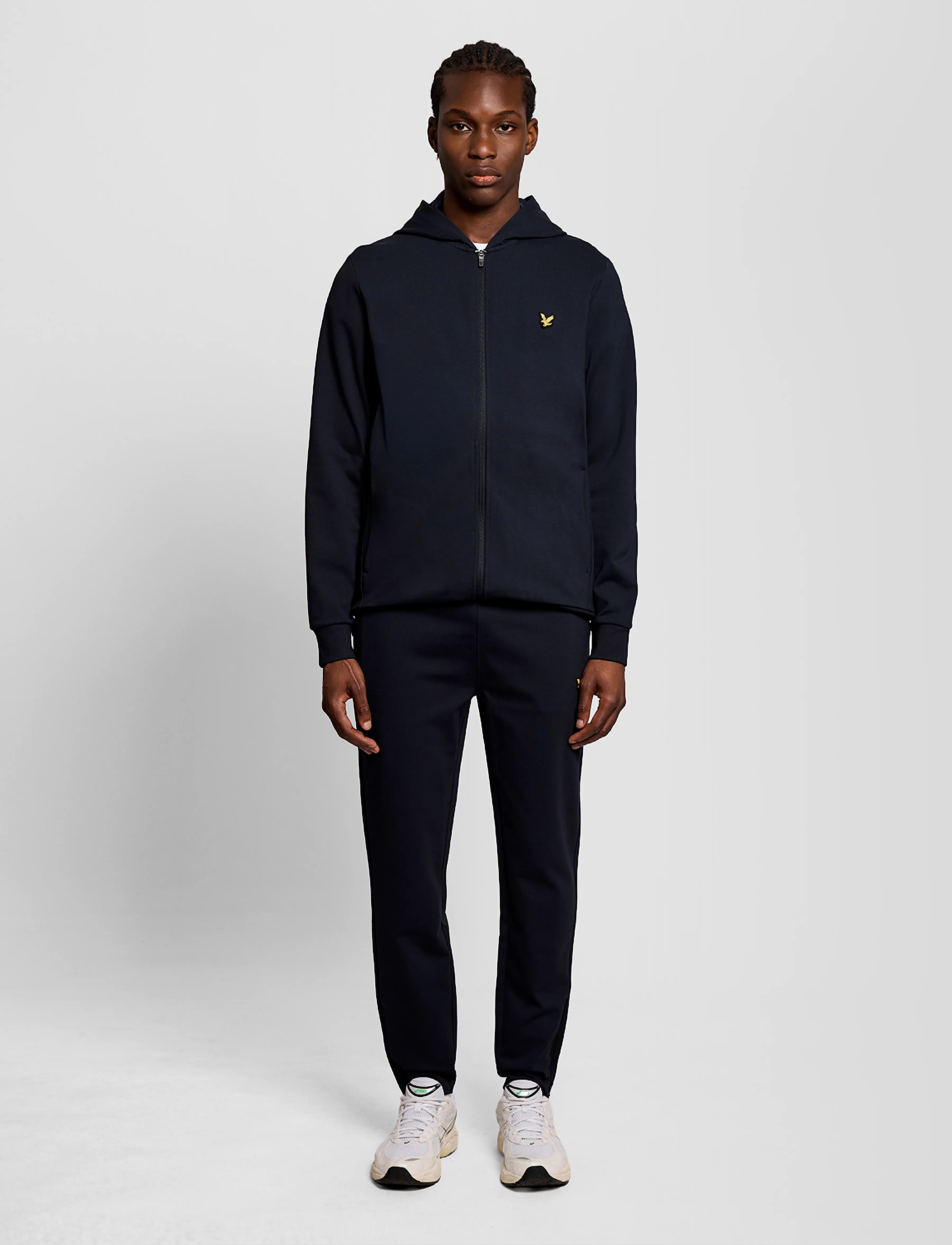 Lyle & Scott Sport - Fly Fleece Full-Zip Hoodie - sweatshirts - dark navy - 4