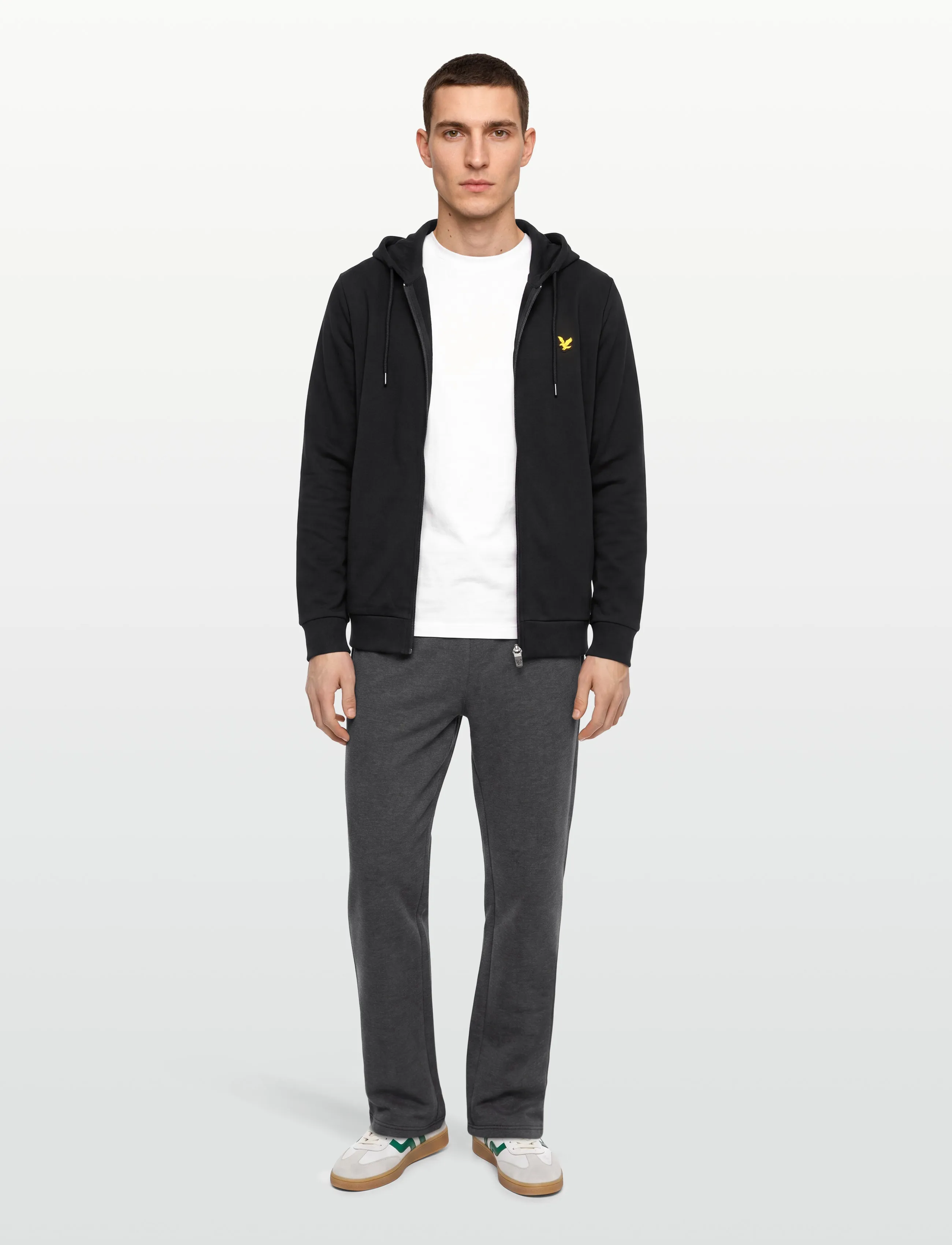 Lyle & Scott Sport Fly Fleece Full-Zip Hoodie, XL, Black, Sport Sweatshirts & Hoodies > Sport Hoodies, Herre