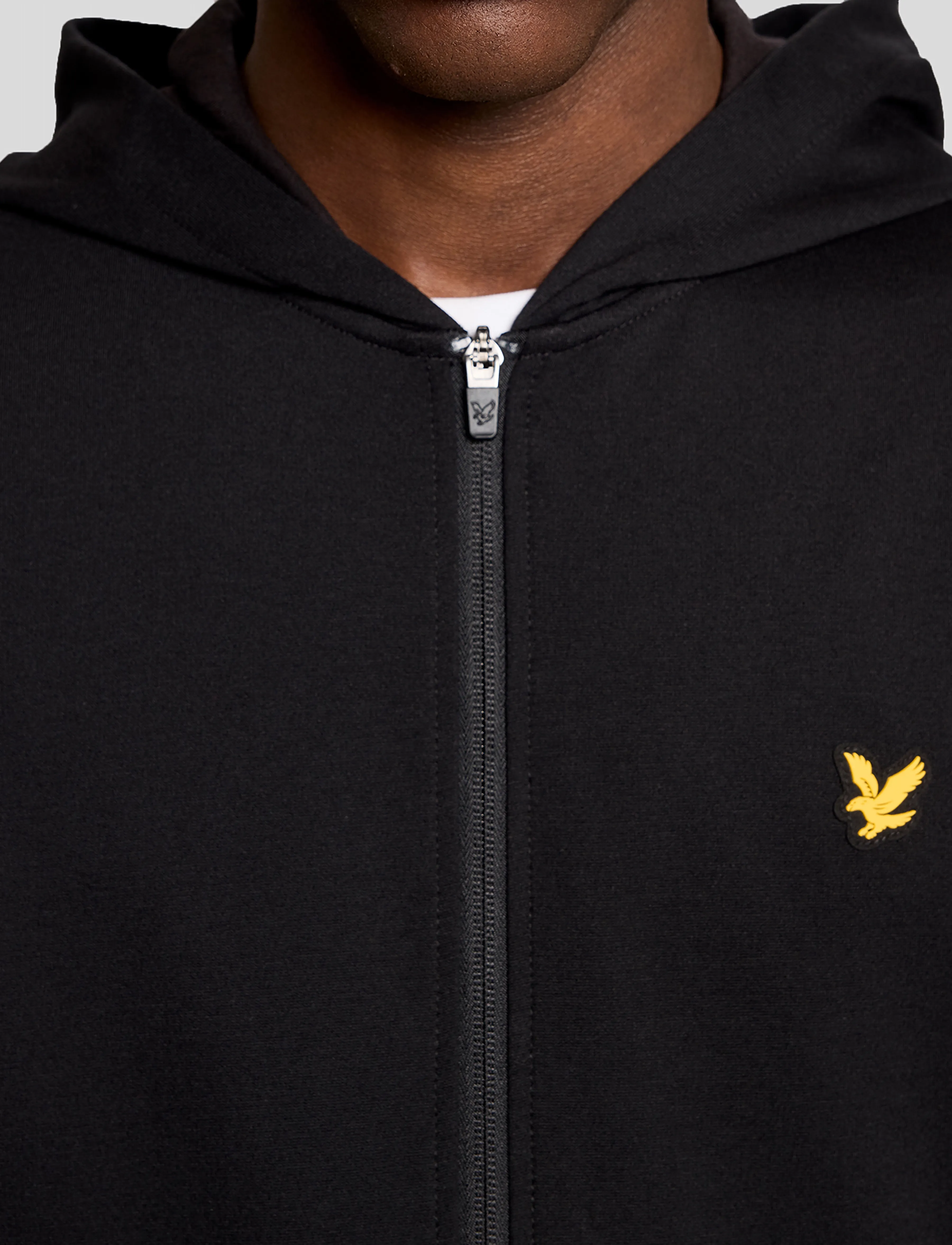 Lyle & Scott Sport - Fly Fleece Full-Zip Hoodie - yläosat - jet black - 5